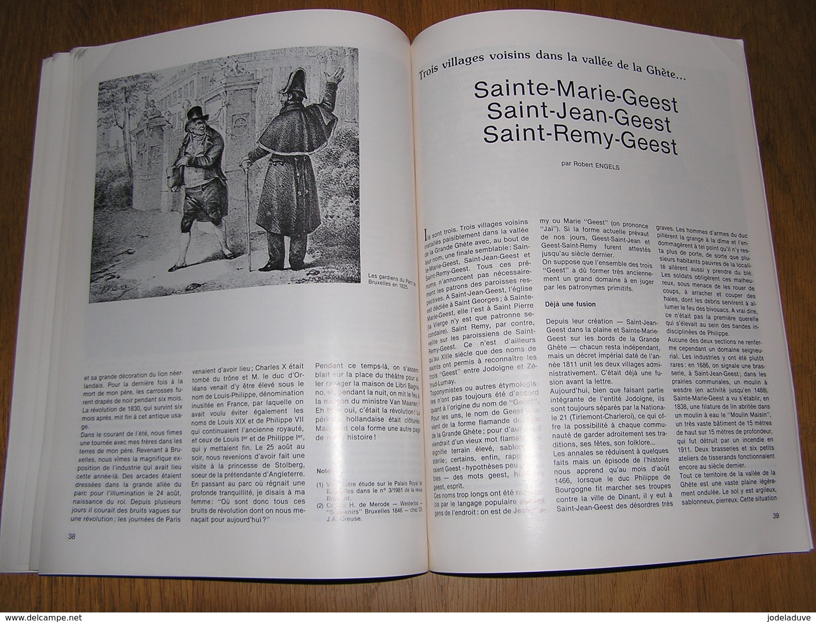 BRABANT Revue N° 5 1982 Régionalisme Brabant Wallon Bourgmestres Bruxelles Presbytères Sainte Marie Geest Remy Geest