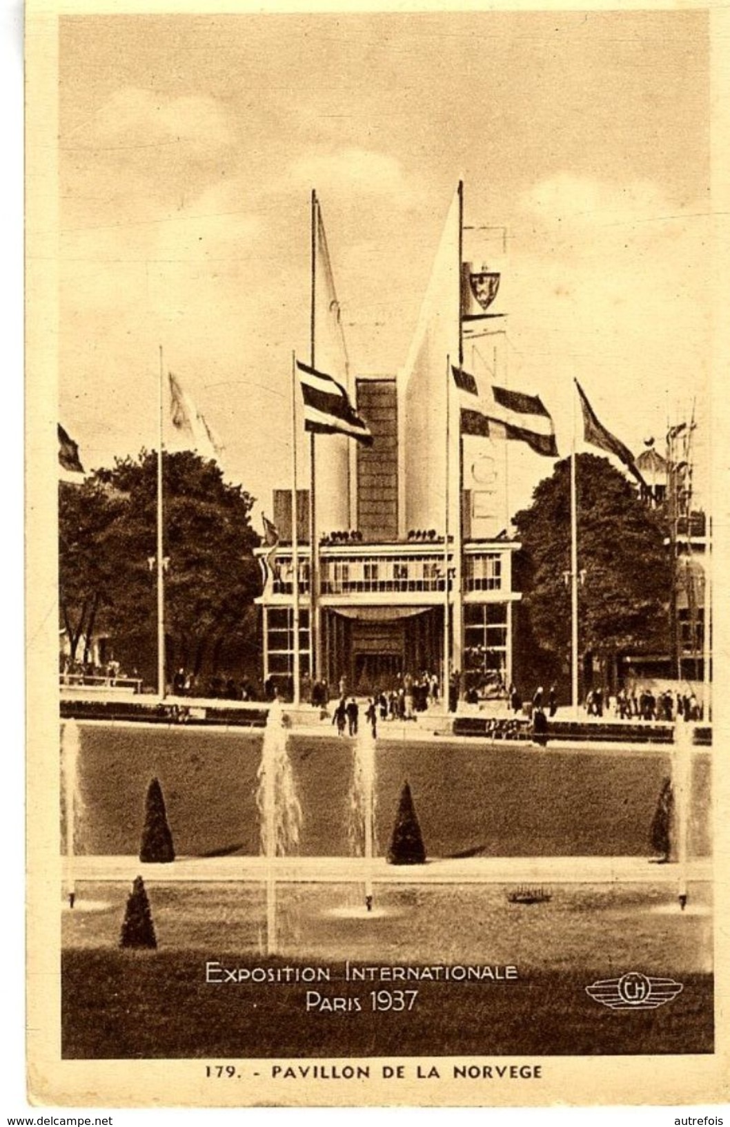 PARIS EXPOSITION INTERNATIONALE 1937   PAVILLON DE LA NORVEGE - Expositions