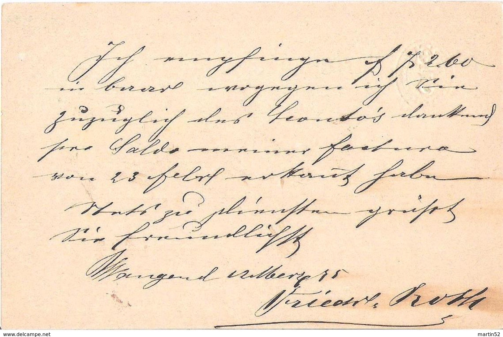 Carte-correspondance 5c Brun (PRÄGEDRUCK MIT RELIEF) Mit Stempel Von WANGEN 17.III.75 - Entiers Postaux