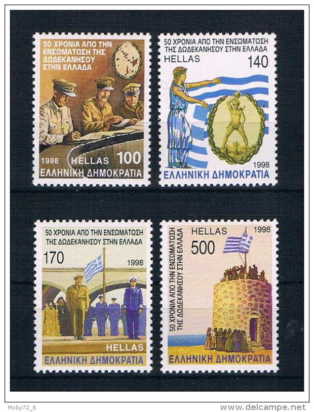 Grecia - 1998 - Nuovo/new MNH - Dodecanneso - Mi N. 1968/71 - Unused Stamps
