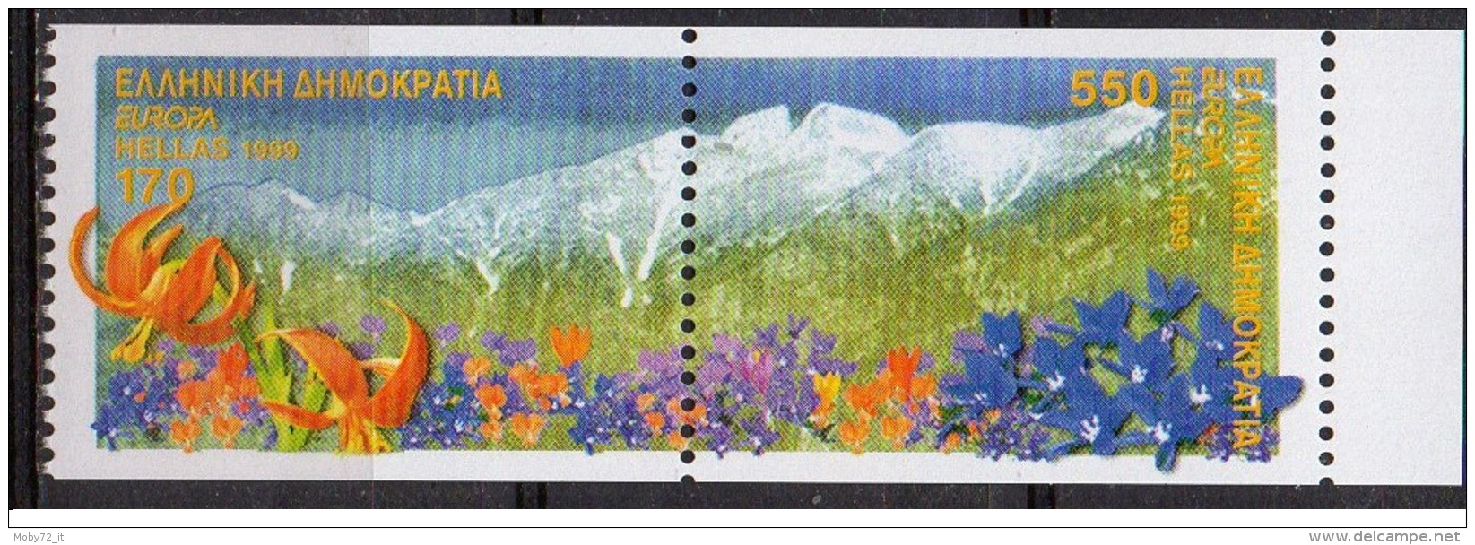 Grecia - 1999 - Nuovo/new MNH - Europa CEPT - Mi N. 2008C/09C - Nuovi