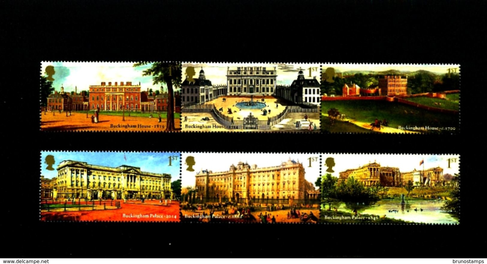 GREAT BRITAIN - 2014  BUCKINGHAM PALACE  TWO STRIPS  MINT NH - Blocchi & Foglietti