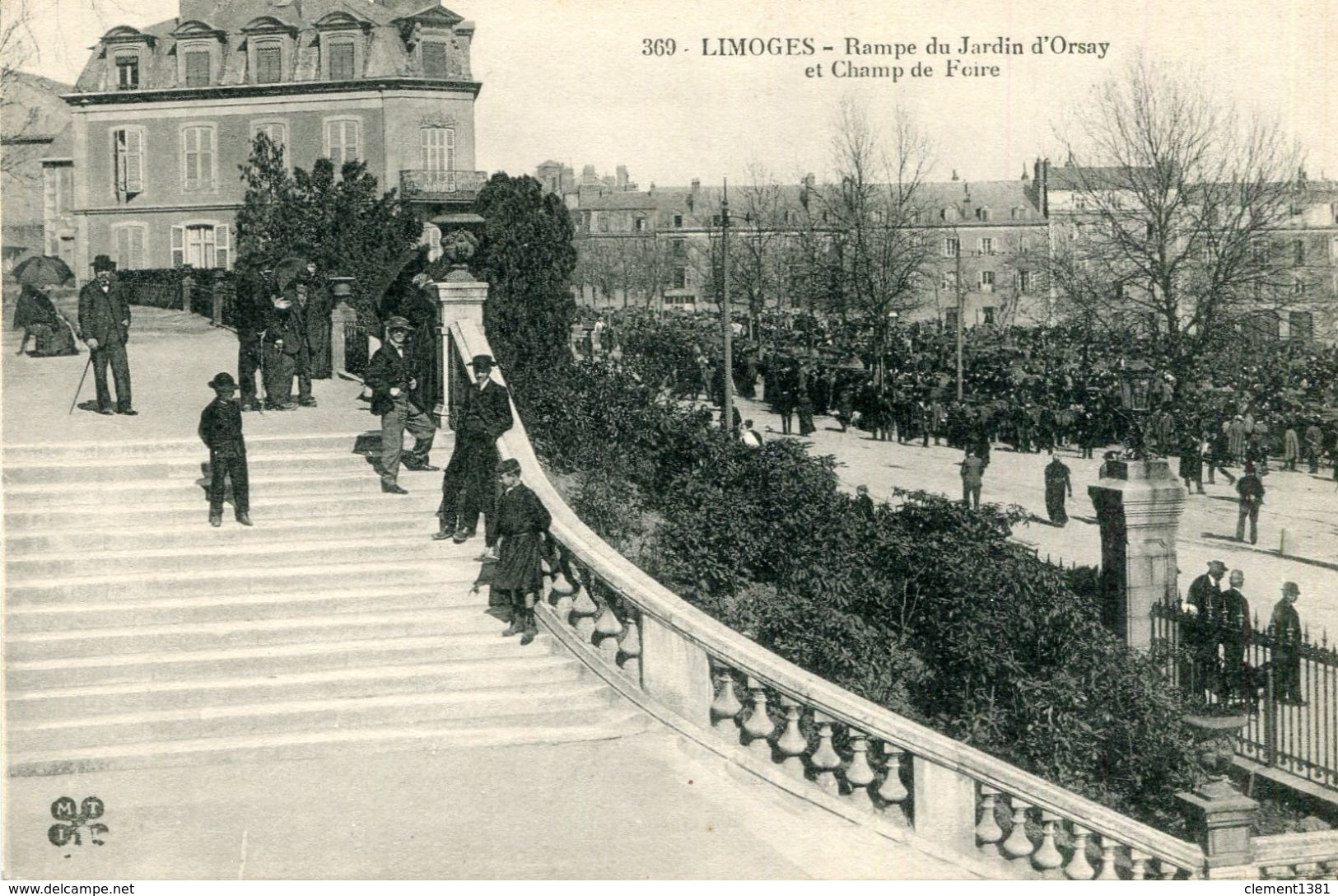 Limoges Rampe Du Jardin D'orsay Et Champ De Foire - Limoges