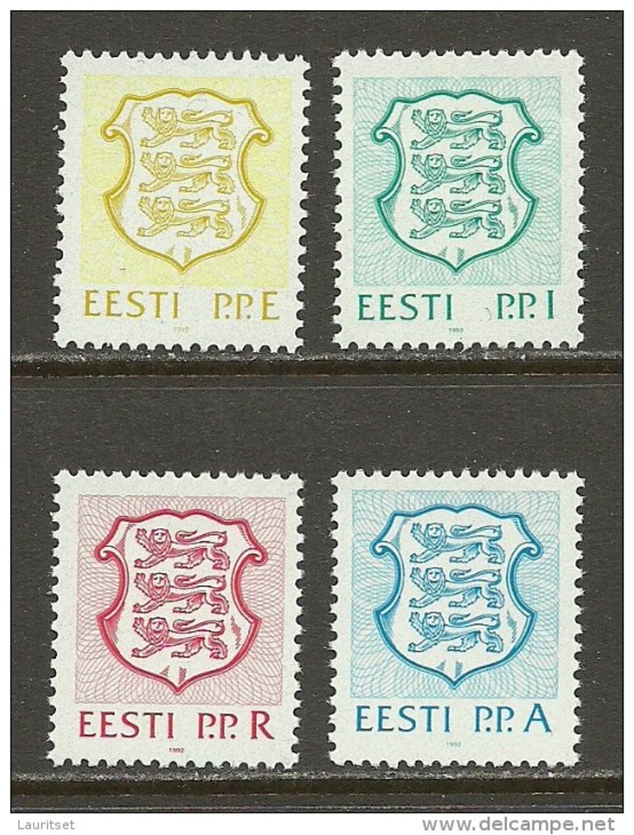 ESTLAND Estonia Estonie 1992 Michel 176 - 179 MNH - Estonia