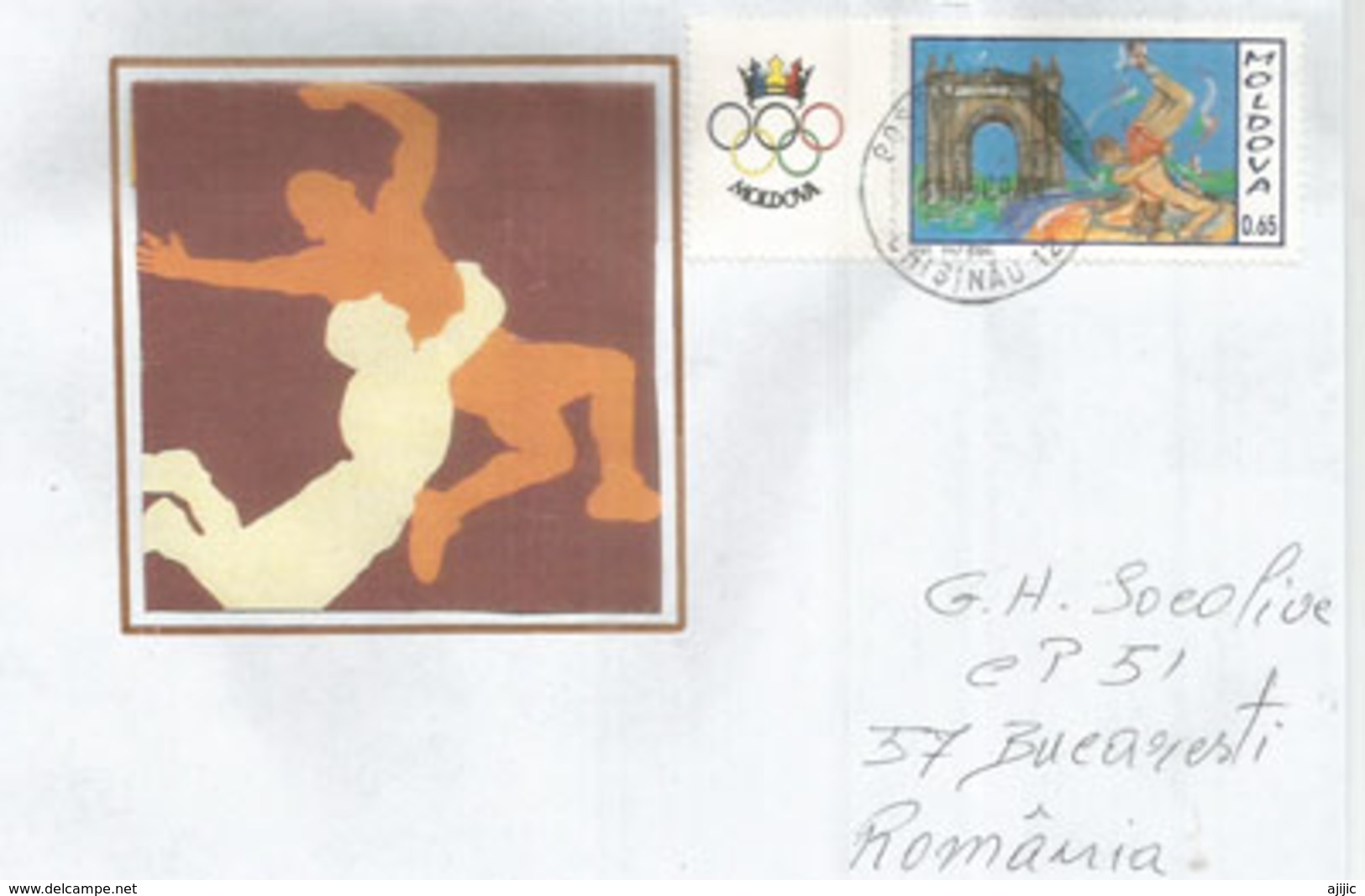 La Lutte  Aux Jeux Olympiques, Lettre De Chisinau Adressée à Bucarest - Ringen