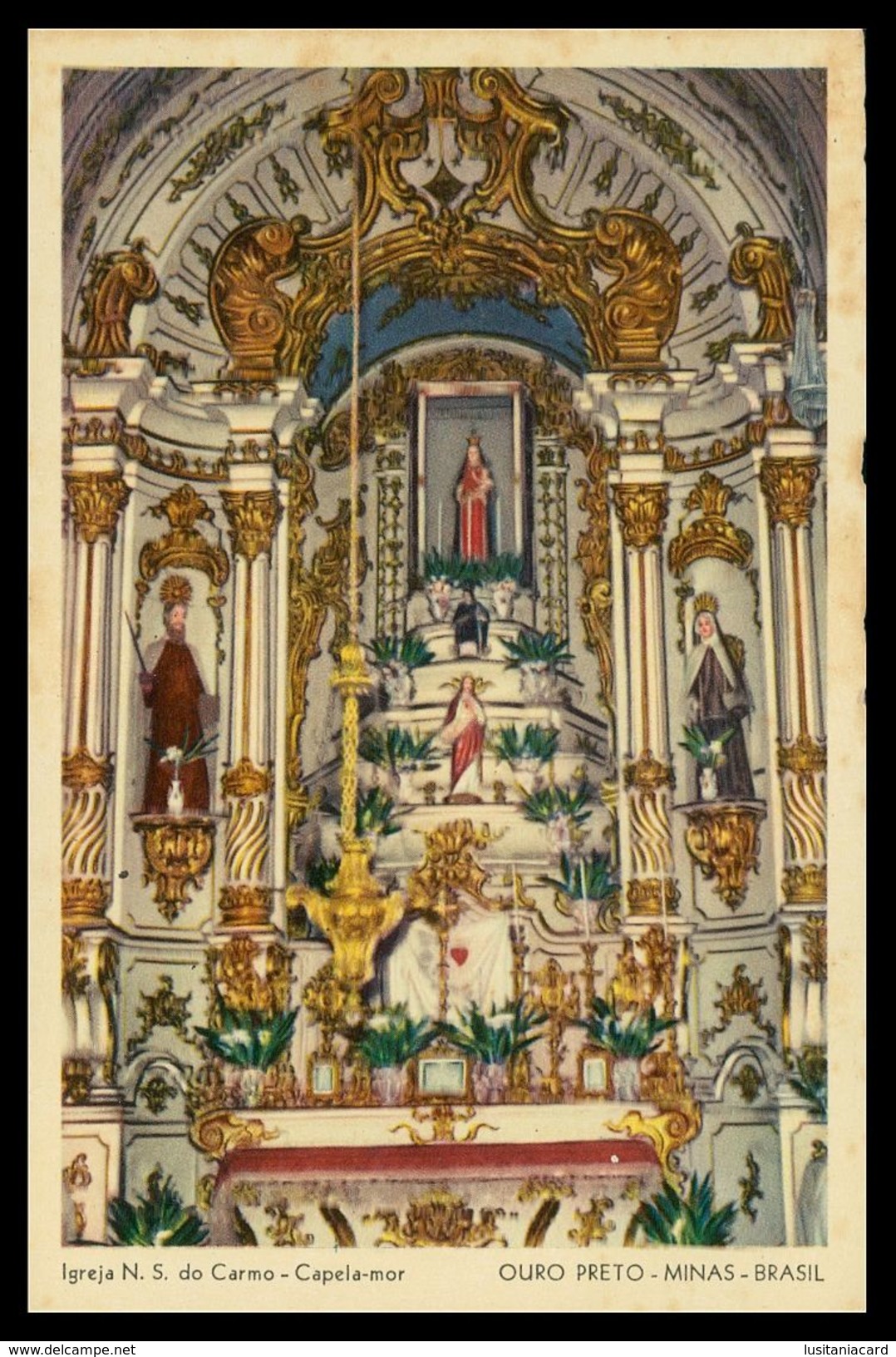 MINAS GERAIS-OURO PRETO - Igreja N. S. Do Carmo( Ed. Studio Albuquerque Nº 307) Carte Postale - Belo Horizonte
