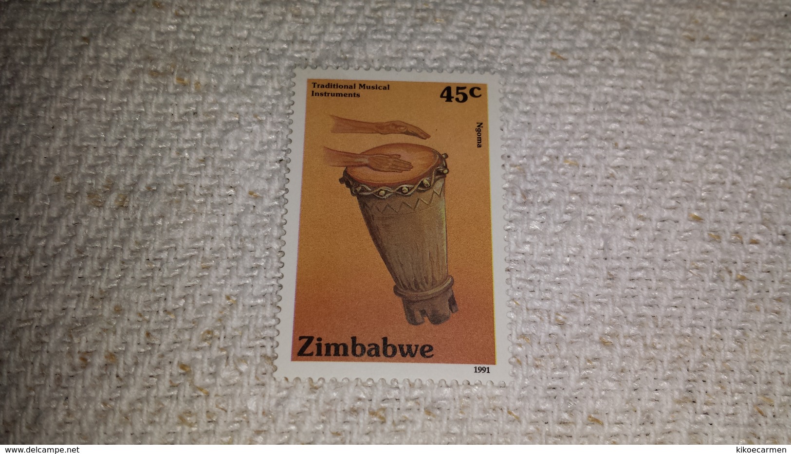 ZIMBABWE 1991 MUSICAL INSTRUMENT ETNIC TRADITION Music Musica Strumento Musicale Artigianato Tradizione Etnico MNH ** - Musique