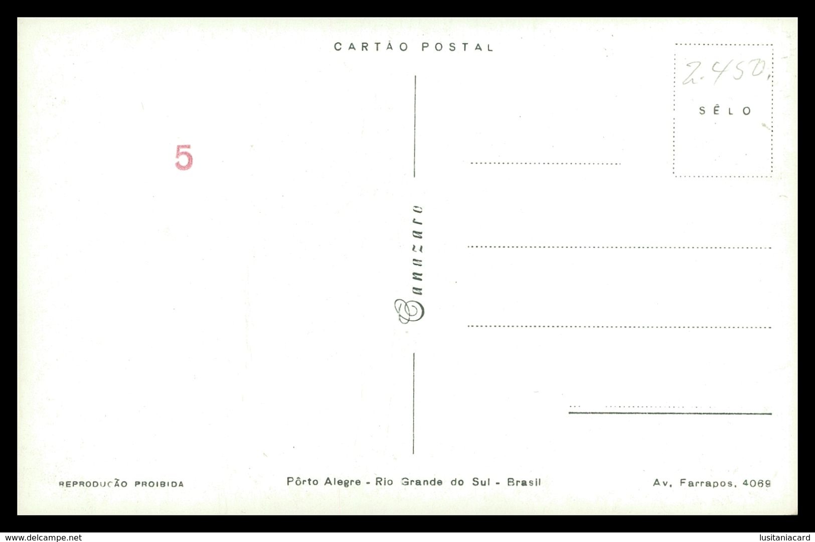 PORTO ALEGRE - Vista Aérea ( Ed.Canazarro) Carte Postale - Porto Alegre