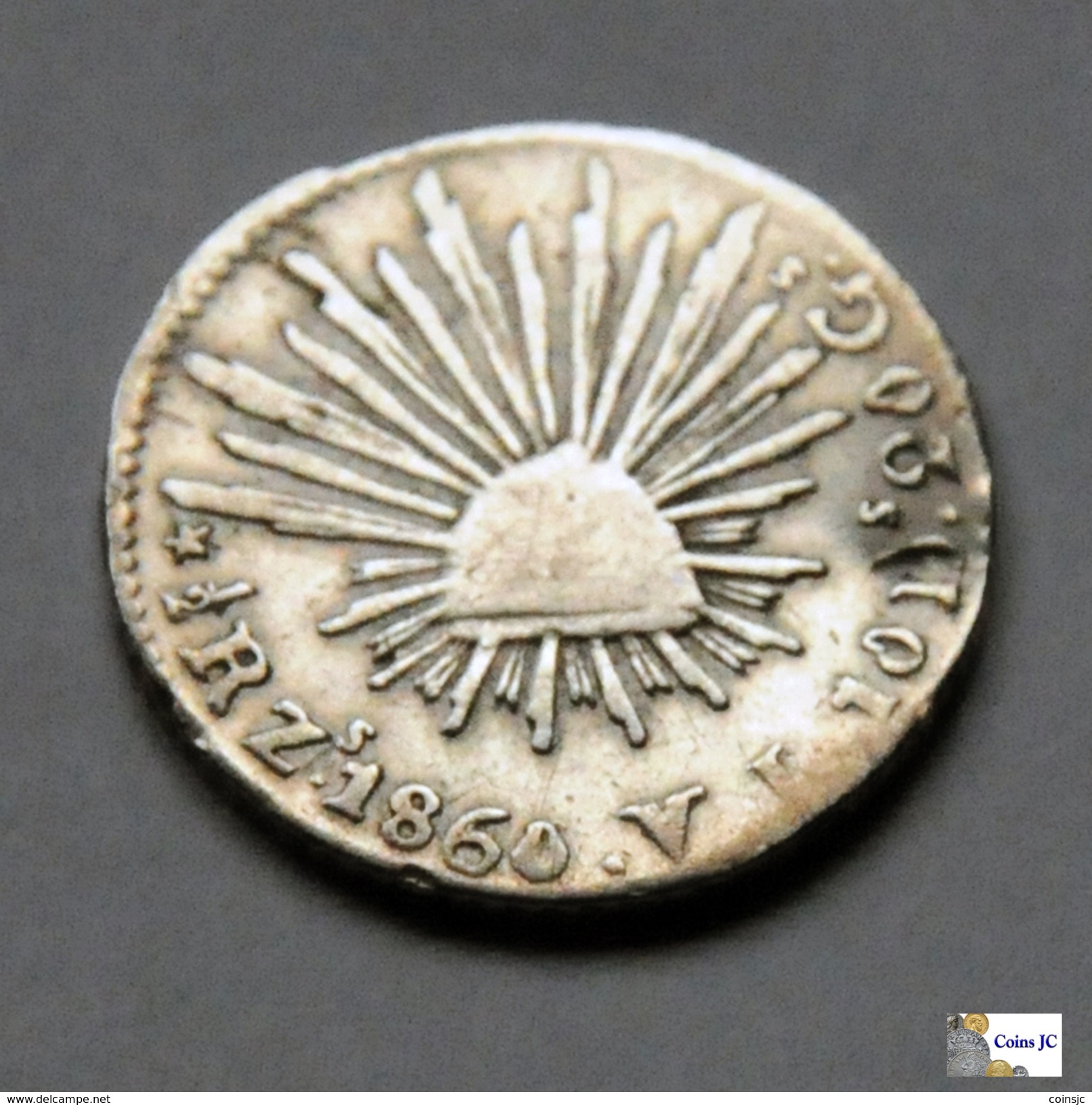 México - Zacatecas - 1/2 Real - 1860 - Mexique