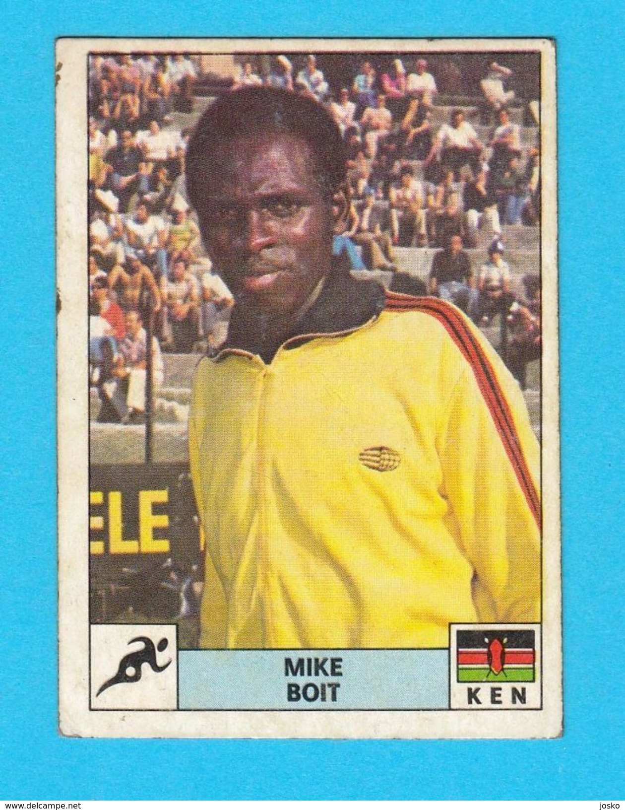 PANINI OLYMPIC GAMES MONTREAL 76 (Yugoslav Edition) - No. 106. MIKE BOIT Athletics Kenia Juex Olympiques 1976 - Athlétisme