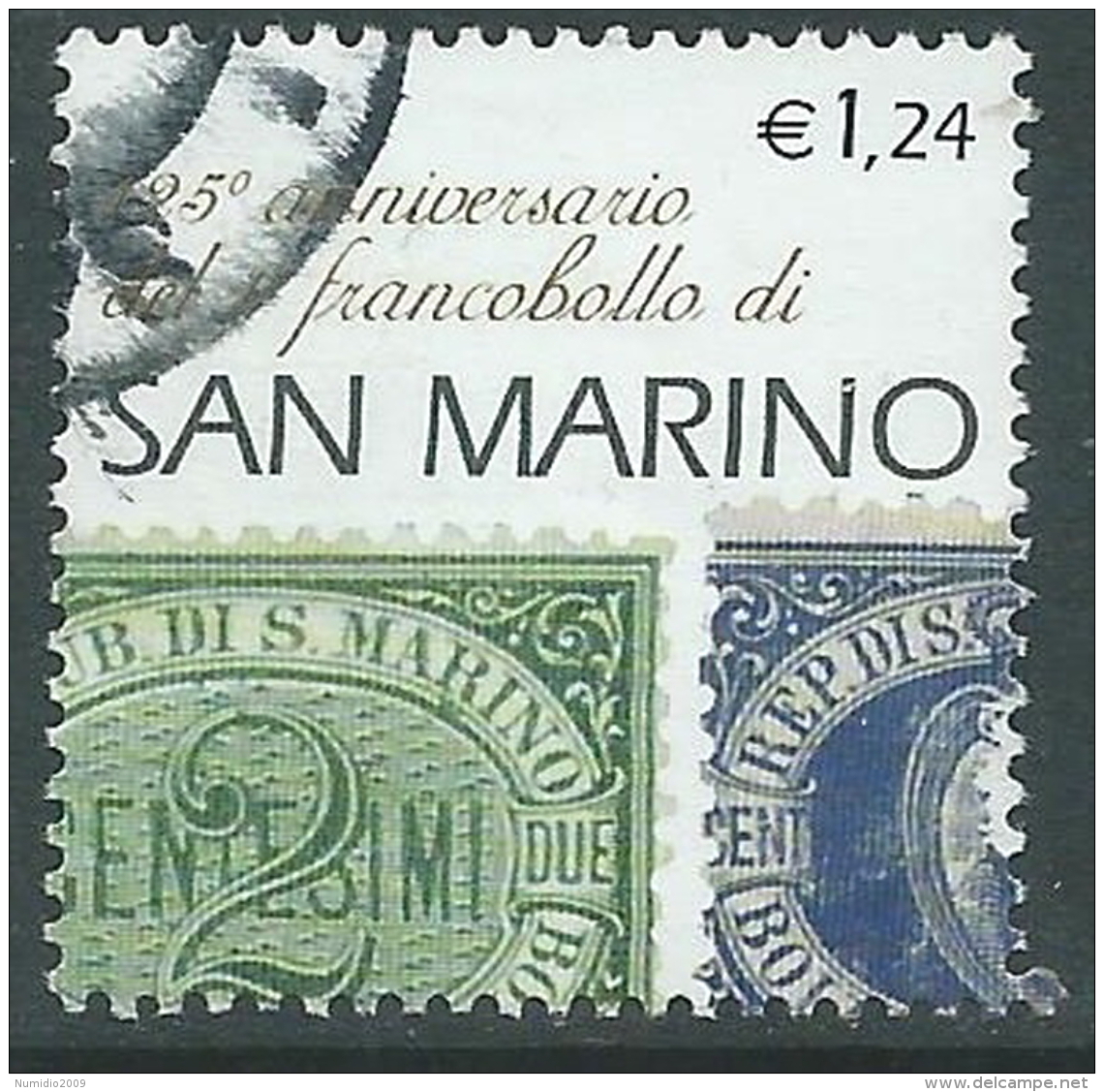 2002 SAN MARINO USATO PRIMI FRANCOBOLLI 1,24 EURO - R6-10 - Gebruikt