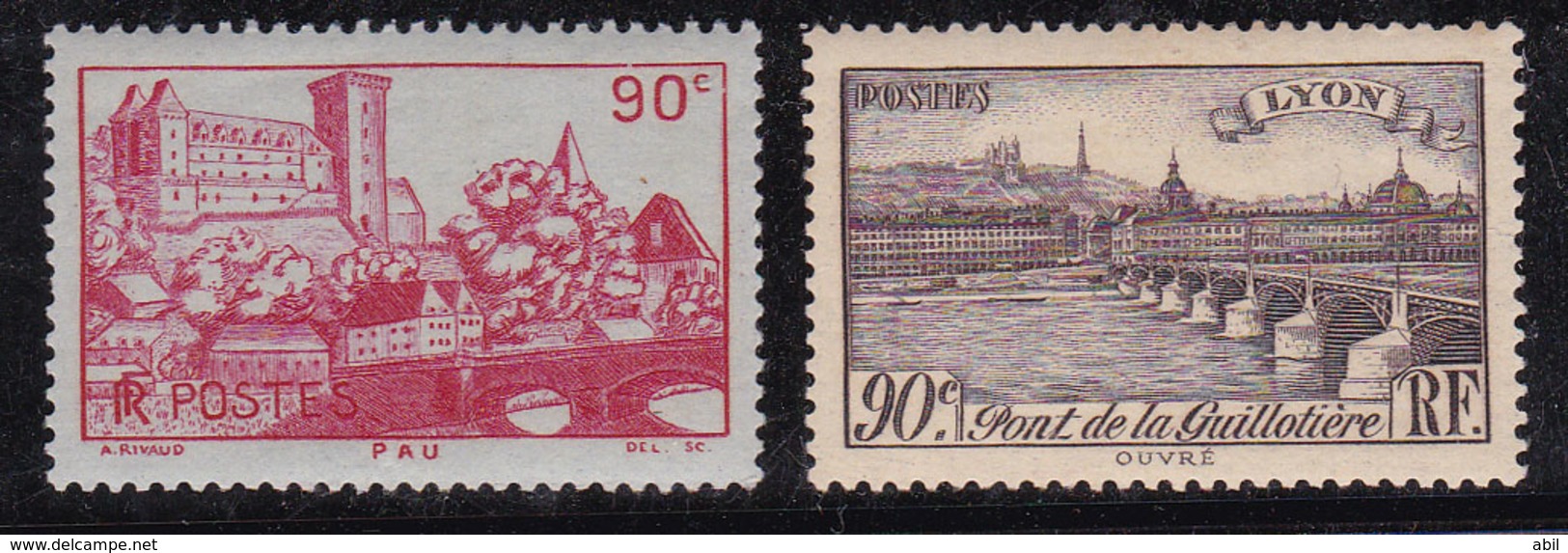 France 1939 N°Y.T. : 449 Et 450 ** - Ungebraucht