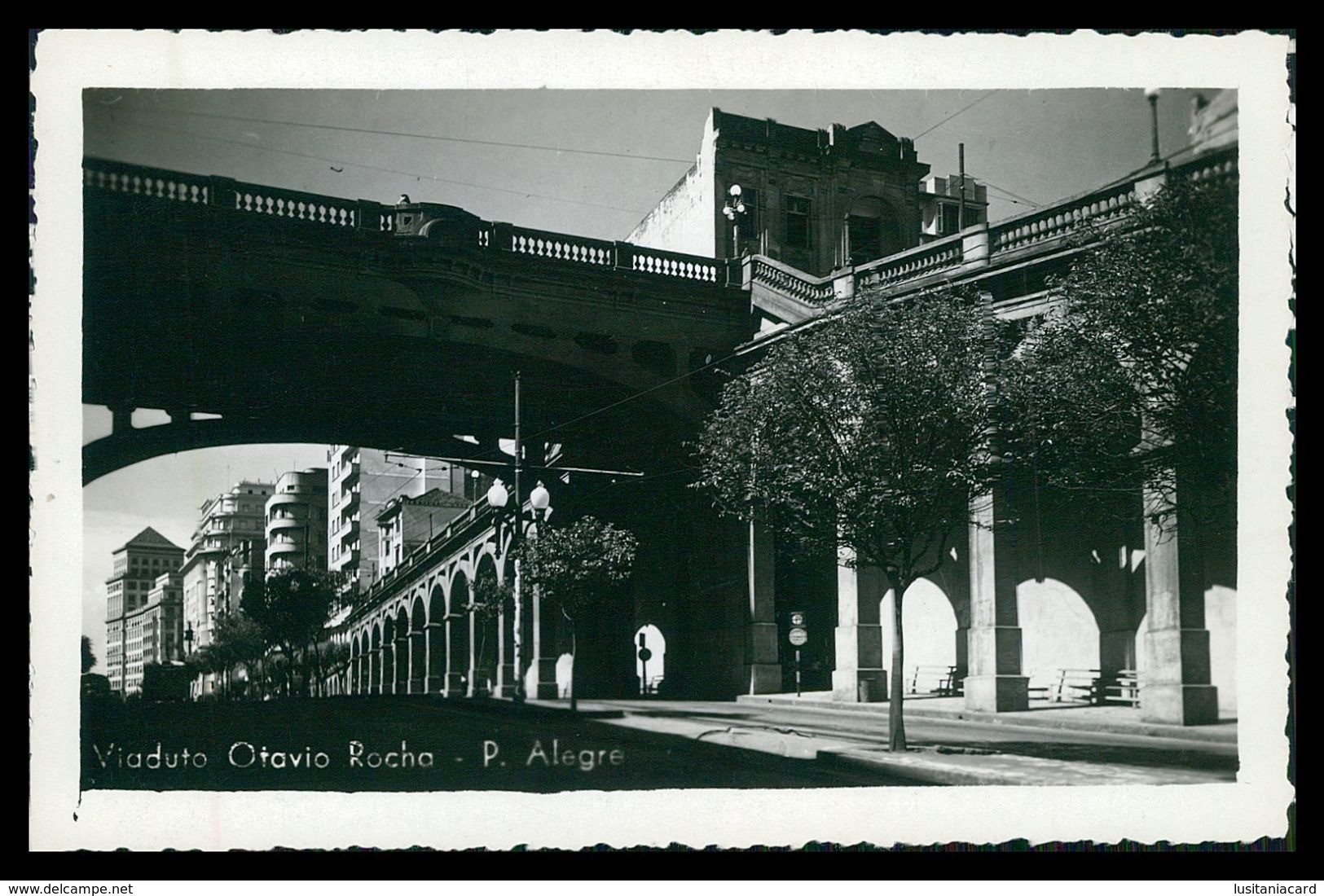 PORTO ALEGRE - Viaduto Otavio Rocha ( Ed. Wessel)  Carte Postale - Porto Alegre