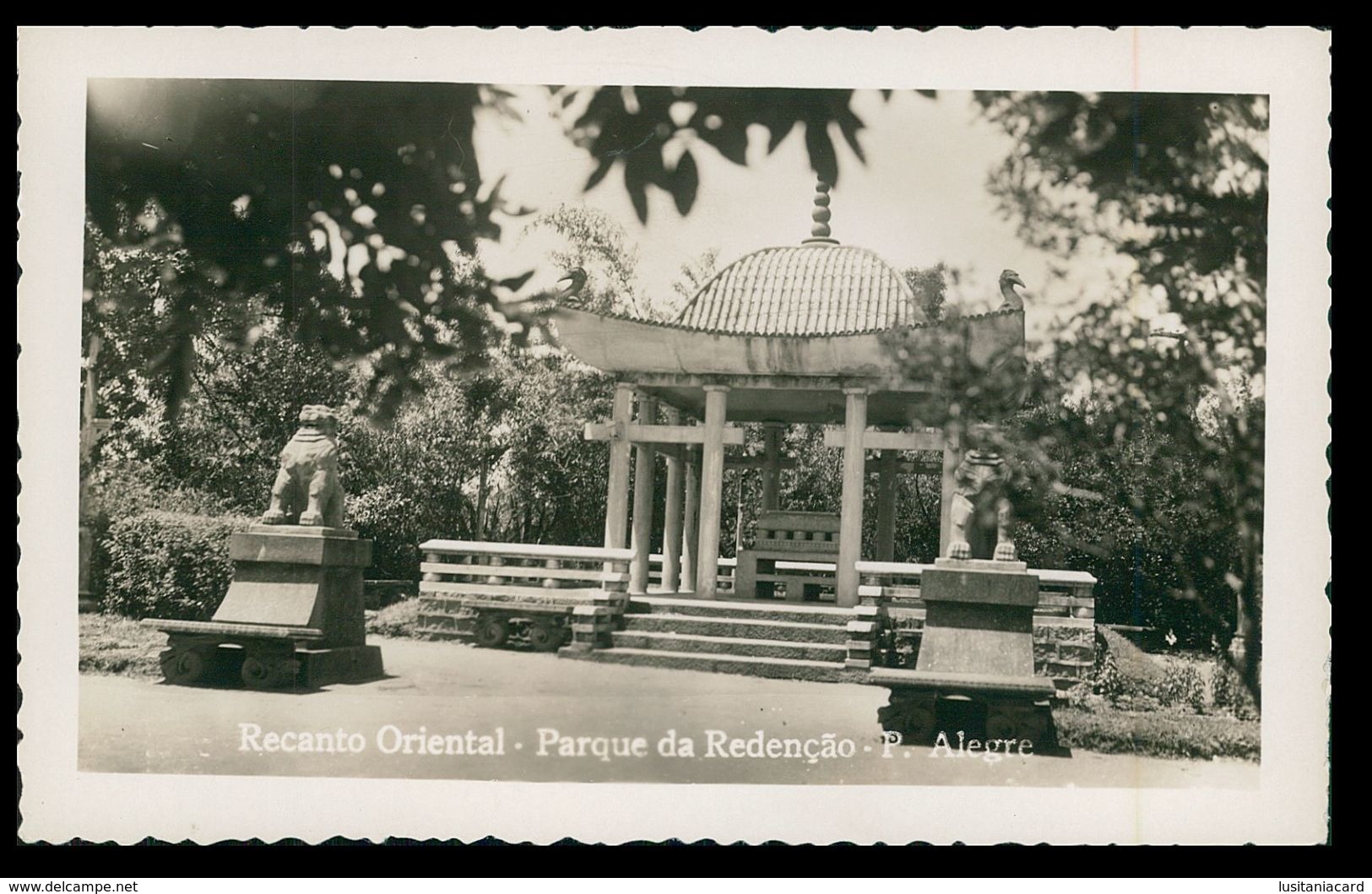 PORTO ALEGRE - Recanto Oriental - Parque Redenção ( Ed. Wessel)  Carte Postale - Porto Alegre