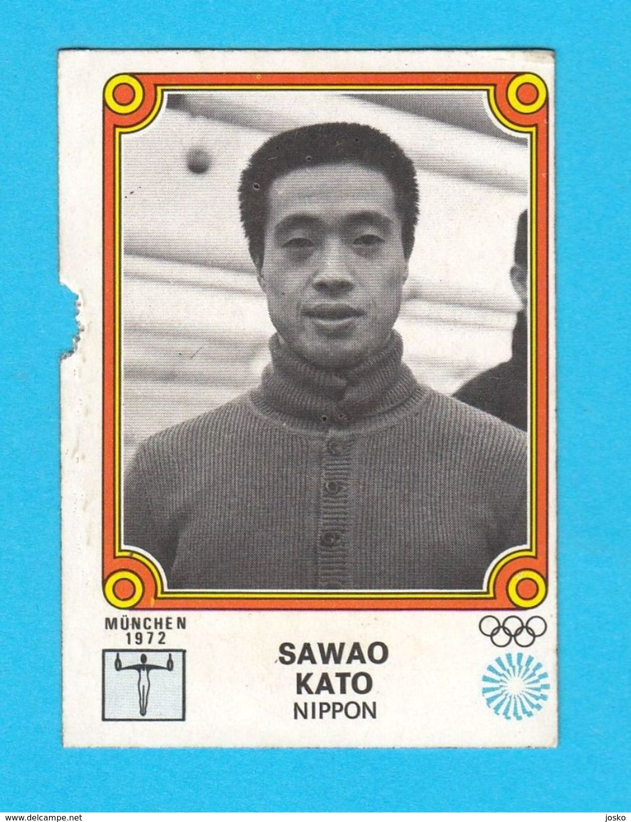 PANINI OLYMPIC GAMES MONTREAL 76 No 95. SAWAO KATO Japan Gymnastics Juex Olympiques 1976. * Yugoslav Edition - Gymnastik