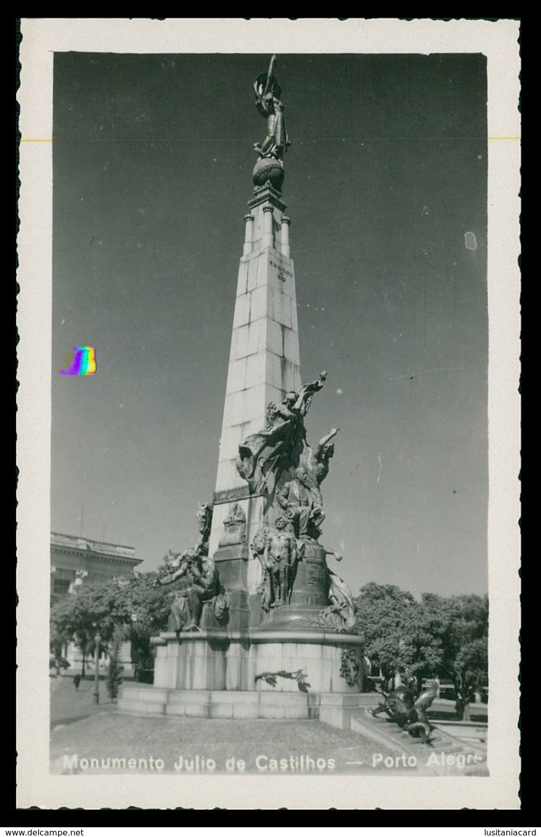 PORTO ALEGRE - ESTATUAS - Monumento Julio De Castillos. Carte Postale - Porto Alegre