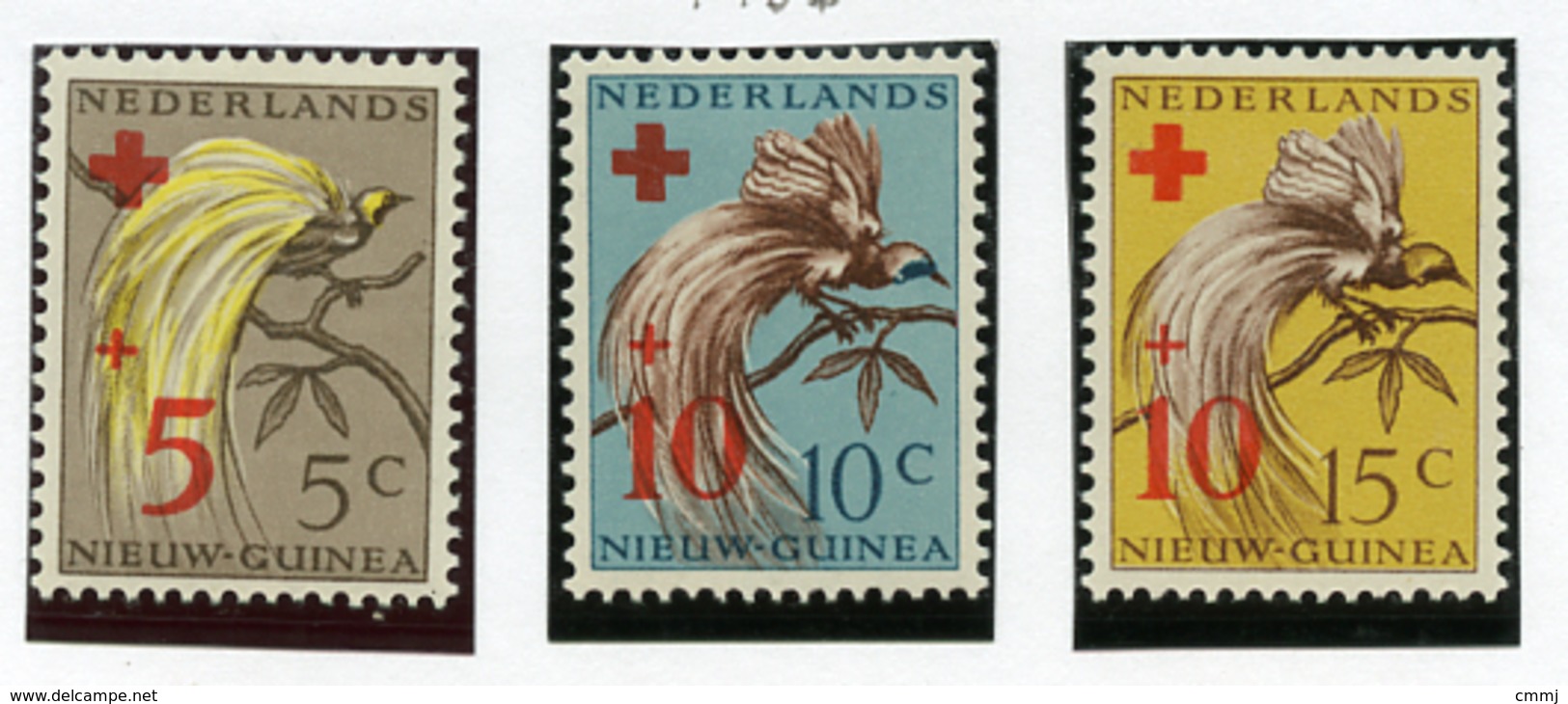 1955 - WEST NUOVA GUINEA - Mi. Nr.  38/40 - NH -  (UP.70.8) - Nouvelle Guinée Néerlandaise