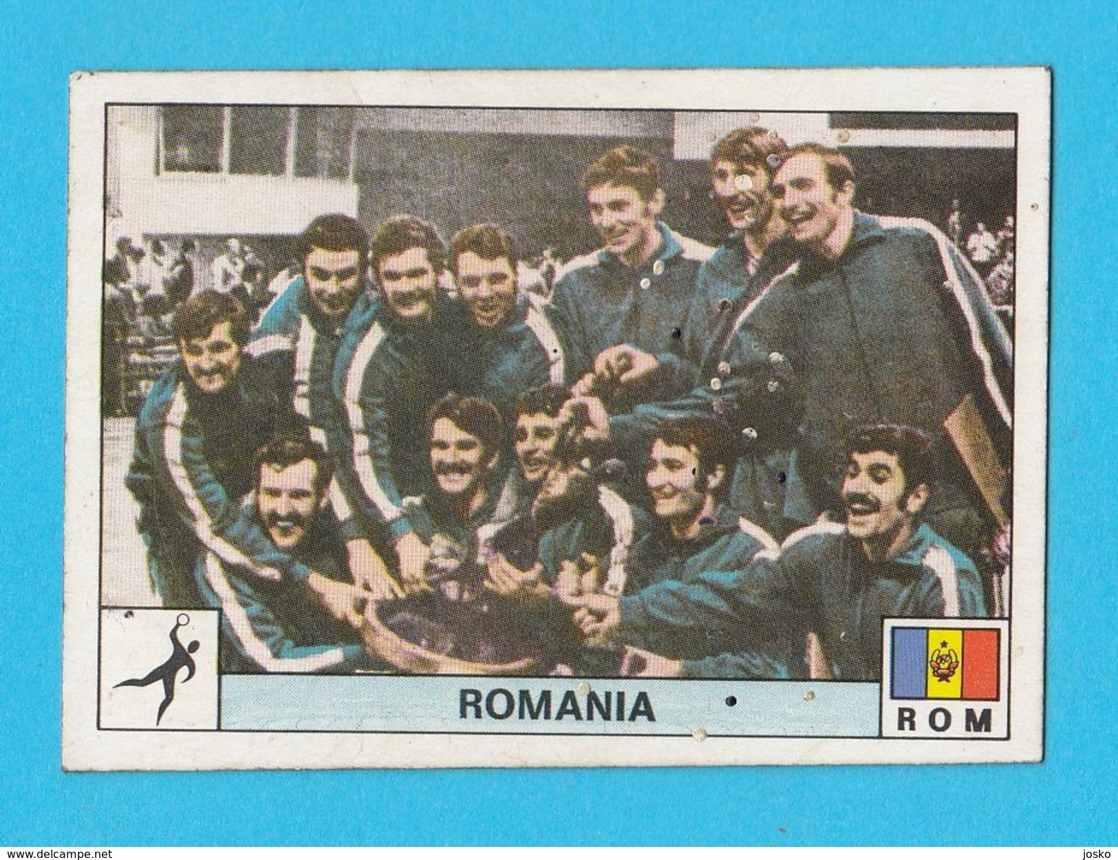 PANINI OLYMPIC GAMES MONTREAL '76 No. 226. ROMANIA Handball Hand-ball Olympia Juex Olympiques 1976. * Yugoslav Edition - Handbal