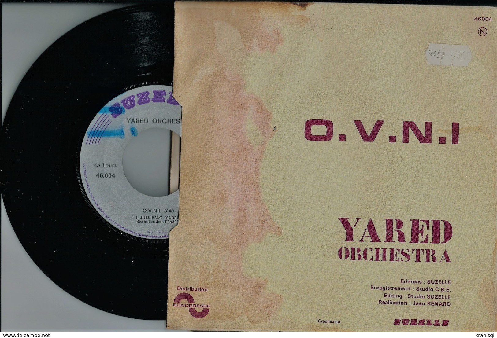 Vinyle  45 T ,  Yared   Orchestra 1970 - Musicals