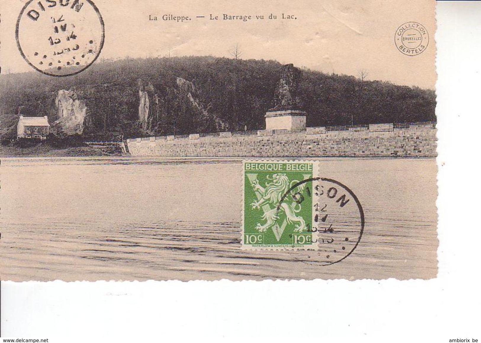 Carte Max 675 Lion De La Gileppe - 1934-1951