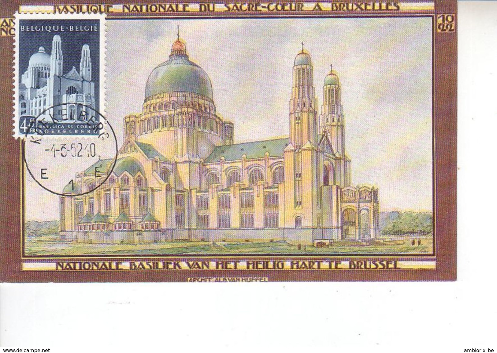 Carte Max 877 Basilique De Koekelberg - 1951-1960