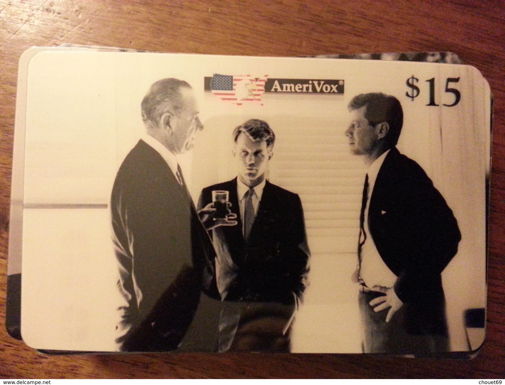 Amerivox JFK KENNEDY President JFK RFK LBJ  - 1994 MINT Prépayée Prepaid Ameri Vox - Amerivox