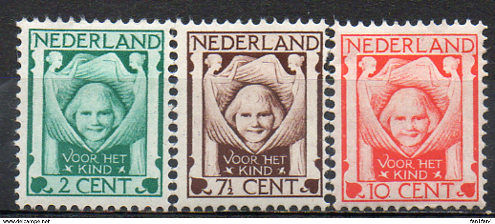 PAYS-BAS - (Royaume) - 1924 - N° 159 à 161 - (Au Profit Des Oeuvres Pour L'enfance) - Ongebruikt