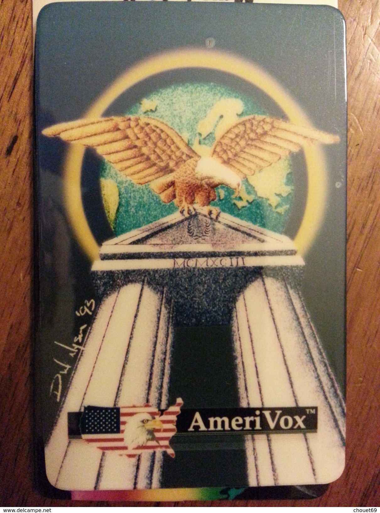 Amerivox Eagle 1993 No Number Prépayée Prepaid Ameri Vox - Amerivox