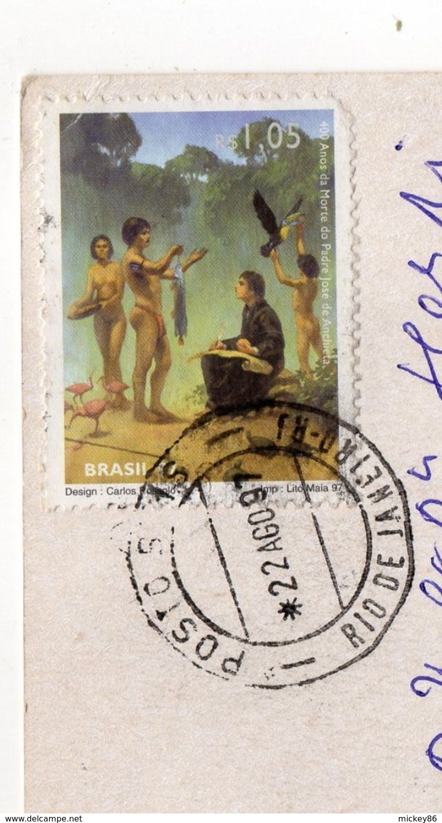 Brésil --RIO --1997--Vue Générale ---cachet--beau Timbre - Rio De Janeiro