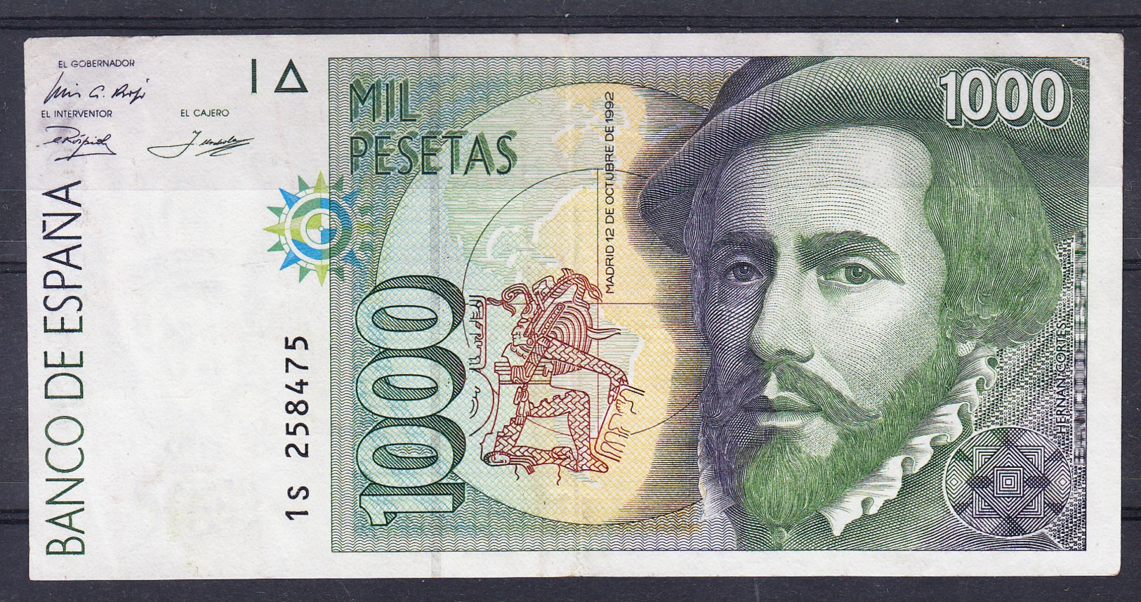 ESPAÑA 1992. 1000 Pts. CORTES Y PIZARRO.EBC  B030 - [ 4] 1975-… : Juan Carlos I