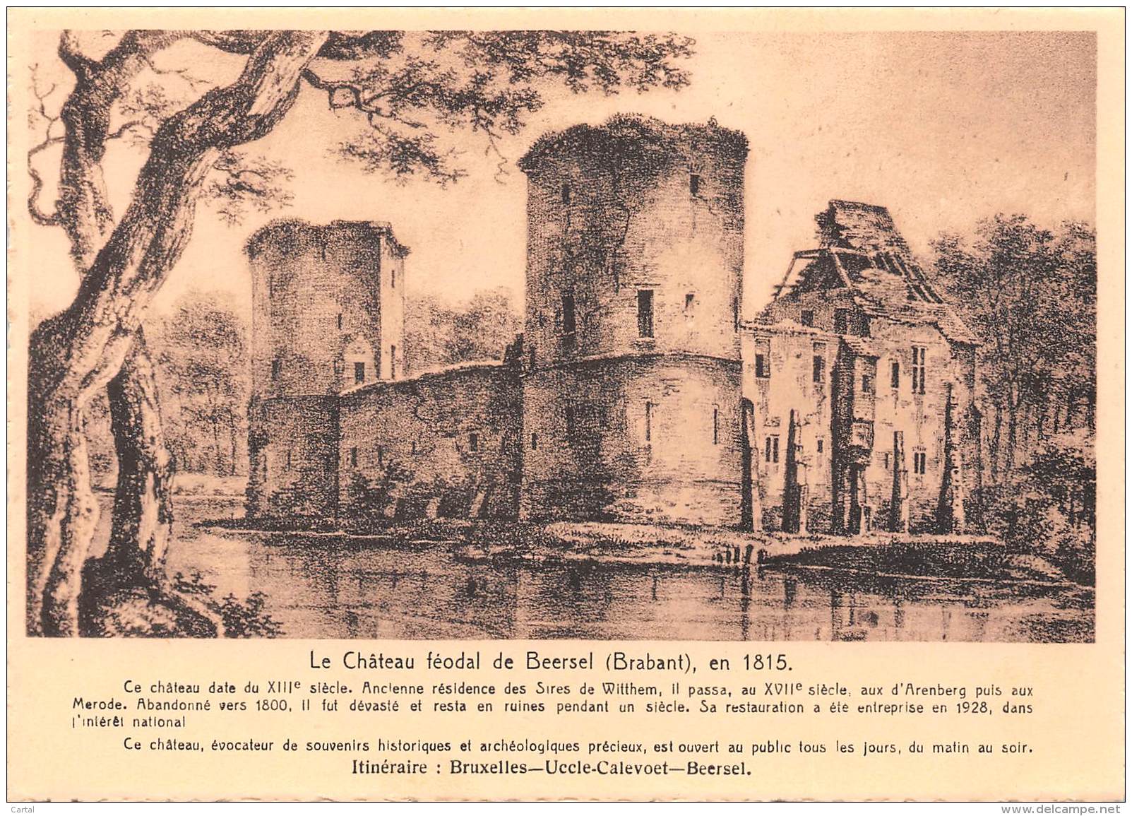 CPM - Le Château Féodal De BEERSEL (Brabant), En 1815. - Beersel