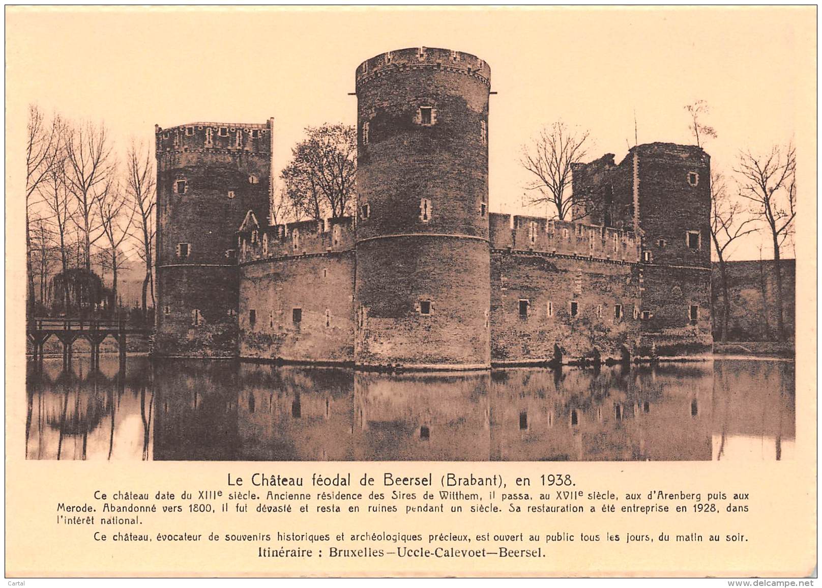 CPM - Le Château Féodal De BEERSEL (Brabant), En 1938. - Beersel