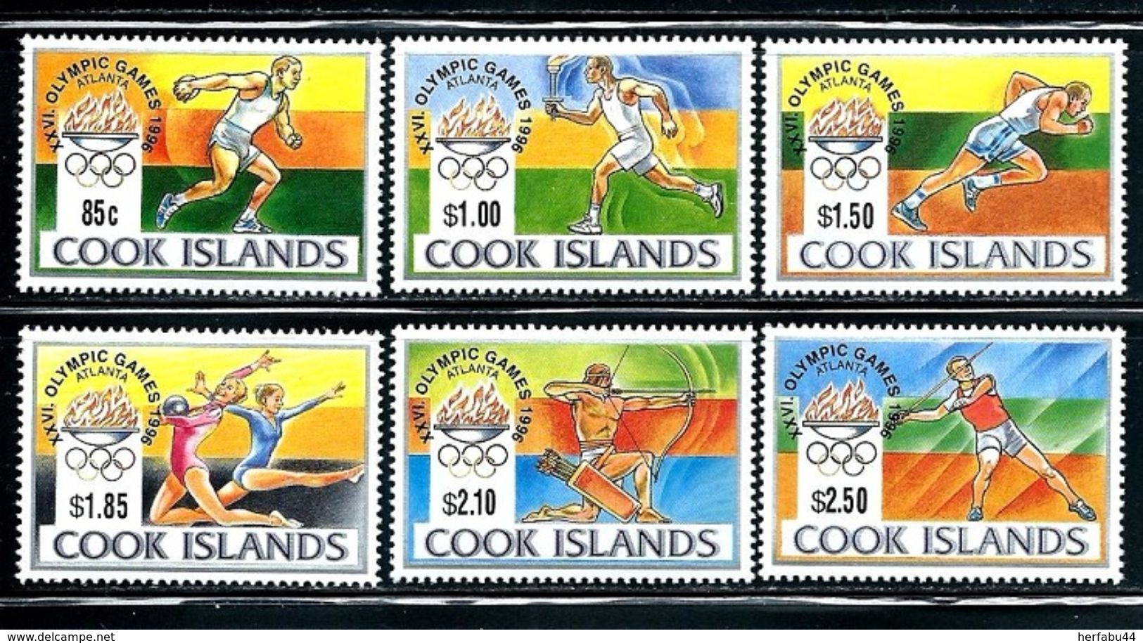 Cook Islands     "1996 Olympic Games Atlanta"      Set    SC# 1203-08     MNH    SCV$ 17.75 - Summer 1996: Atlanta