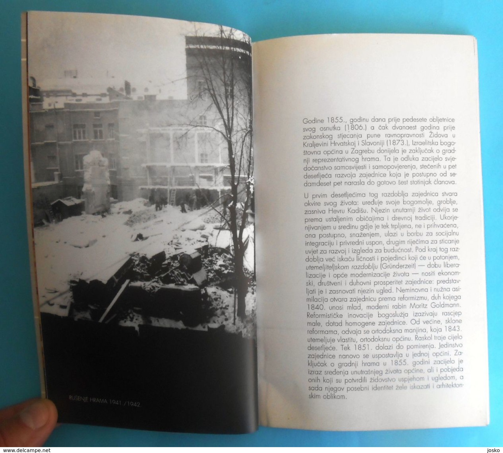 WW2 - JUDAISM - ZAGREBB SYNAGOGUE ... RELIQUIAE RELIQUIARUM Exhibition Catalog DESTROYED IN WW2 Jewish Judaica Holocaust - Religión & Esoterismo