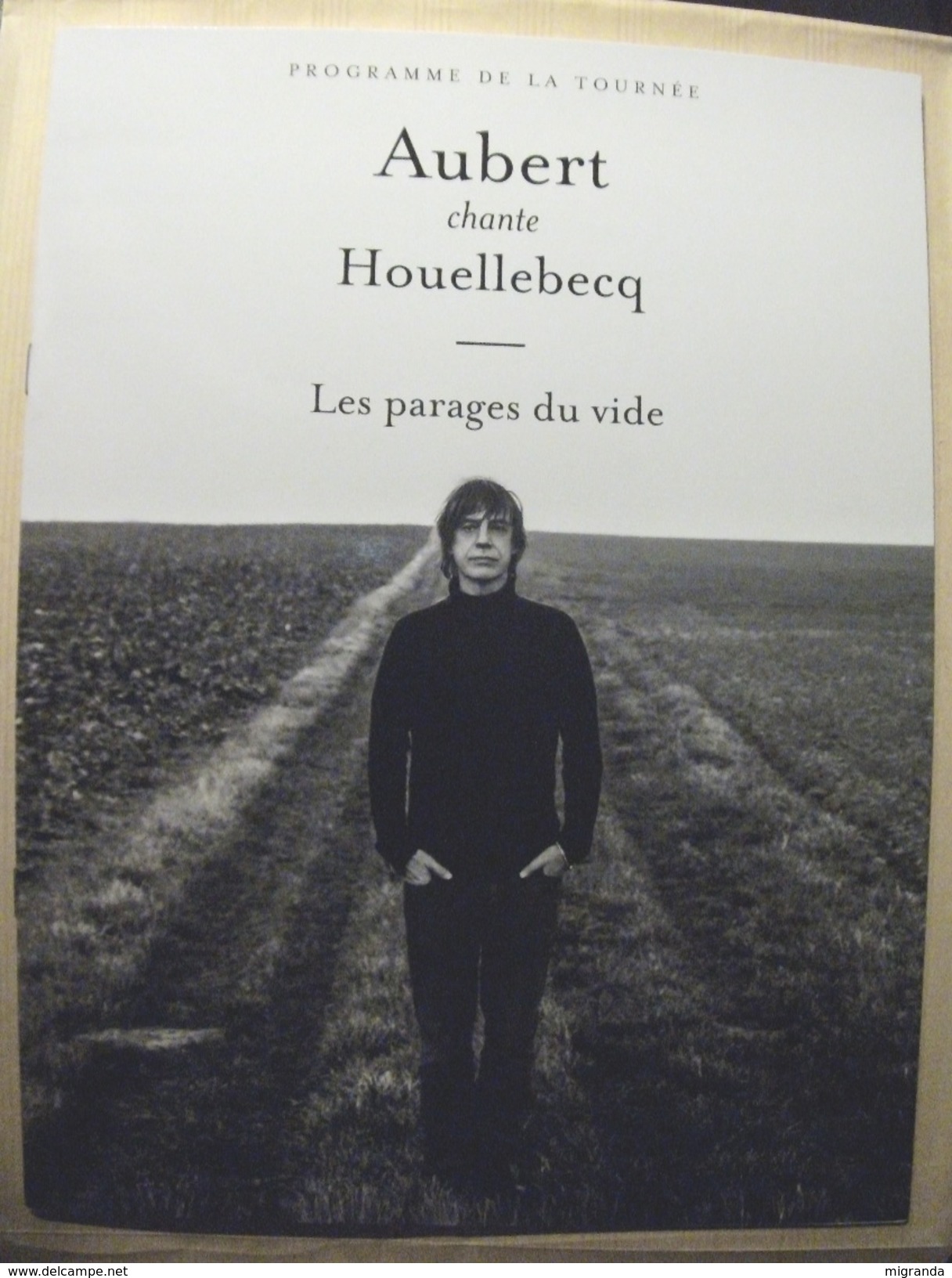 PROGRAMME De La Tournée : AUBERT Chante HOUELLEBECQ - 2014 - Afiches & Pósters