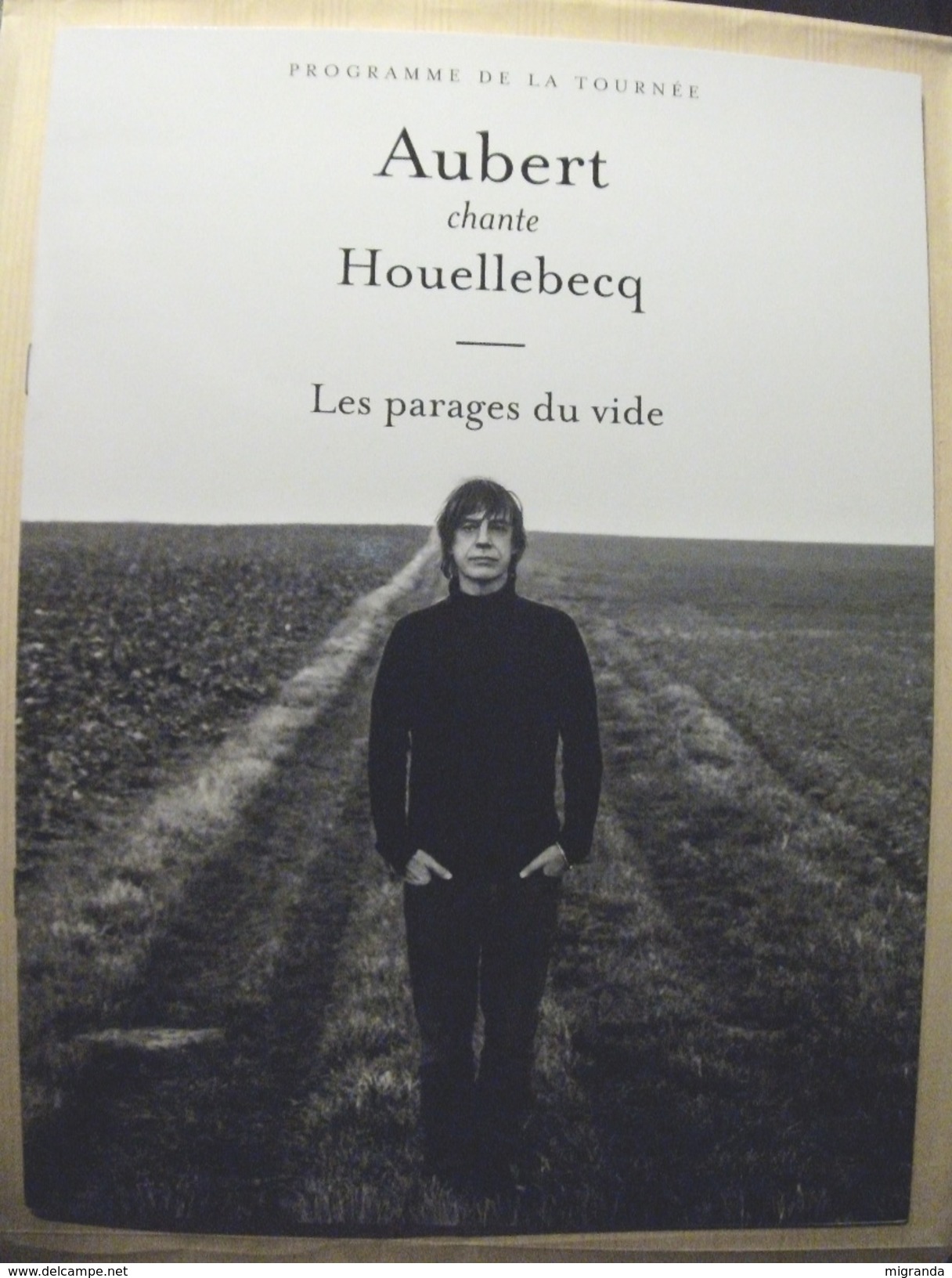 PROGRAMME De La Tournée : AUBERT Chante HOUELLEBECQ - 2014 - Plakate & Poster