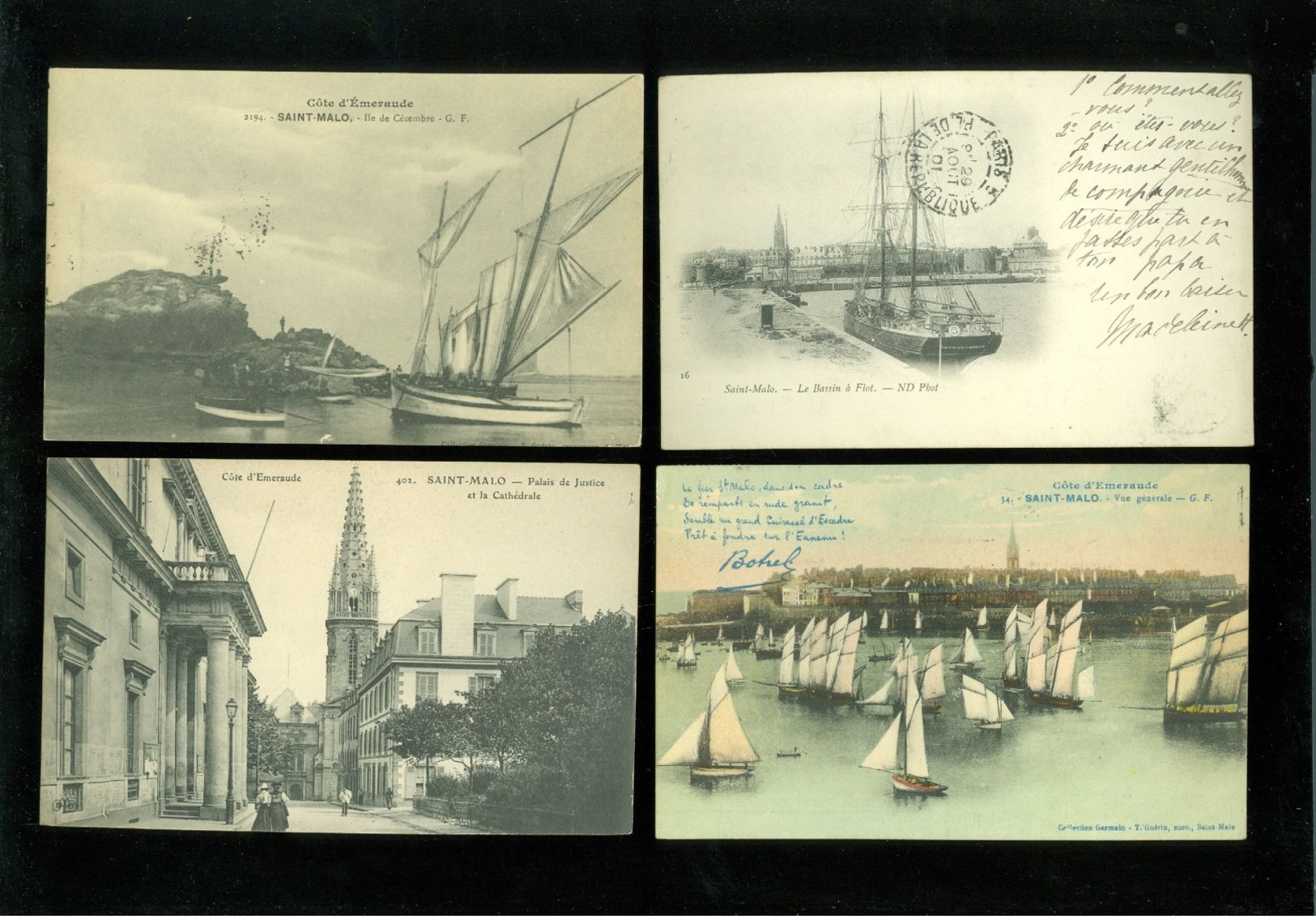 Beau lot de 47 cartes postales de France Saint - Mal         Mooi lot van 47 postkaarten van Frankrijk Saint - Malo