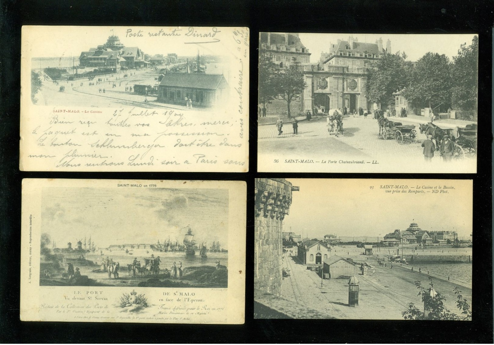 Beau lot de 47 cartes postales de France Saint - Mal         Mooi lot van 47 postkaarten van Frankrijk Saint - Malo