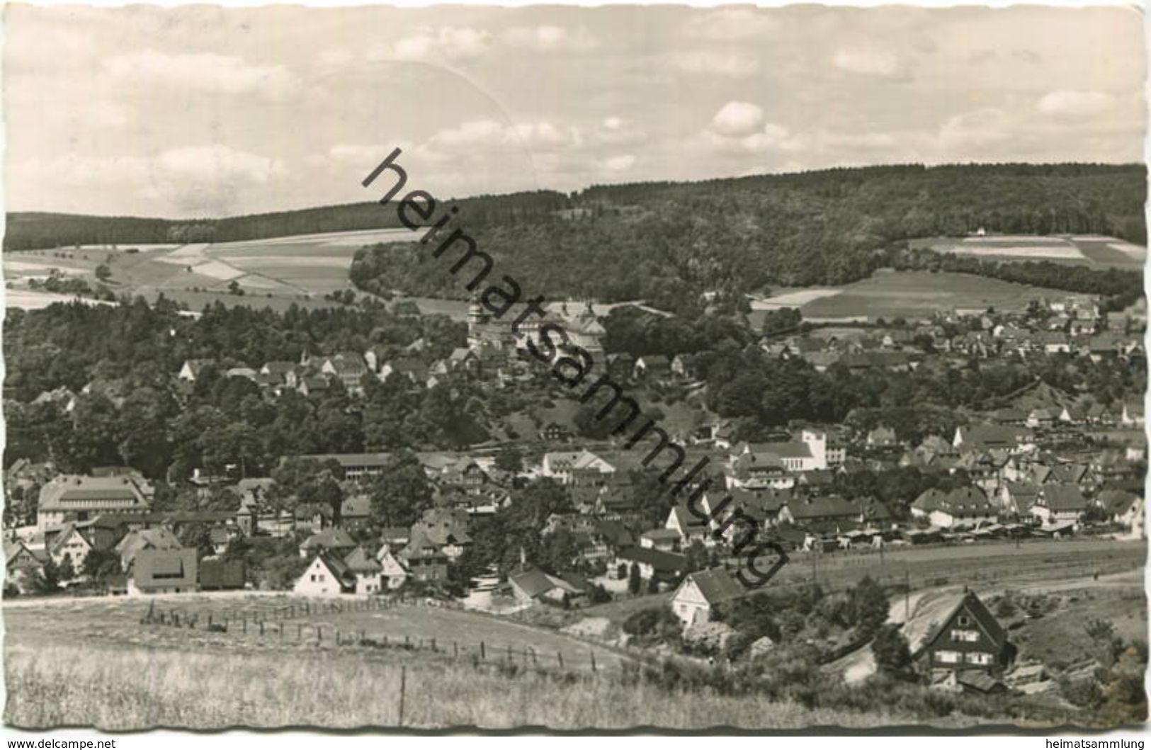 Berleburg - Blick Vom Höllscheidt - Foto-AK Gel. 1958 - Bad Berleburg