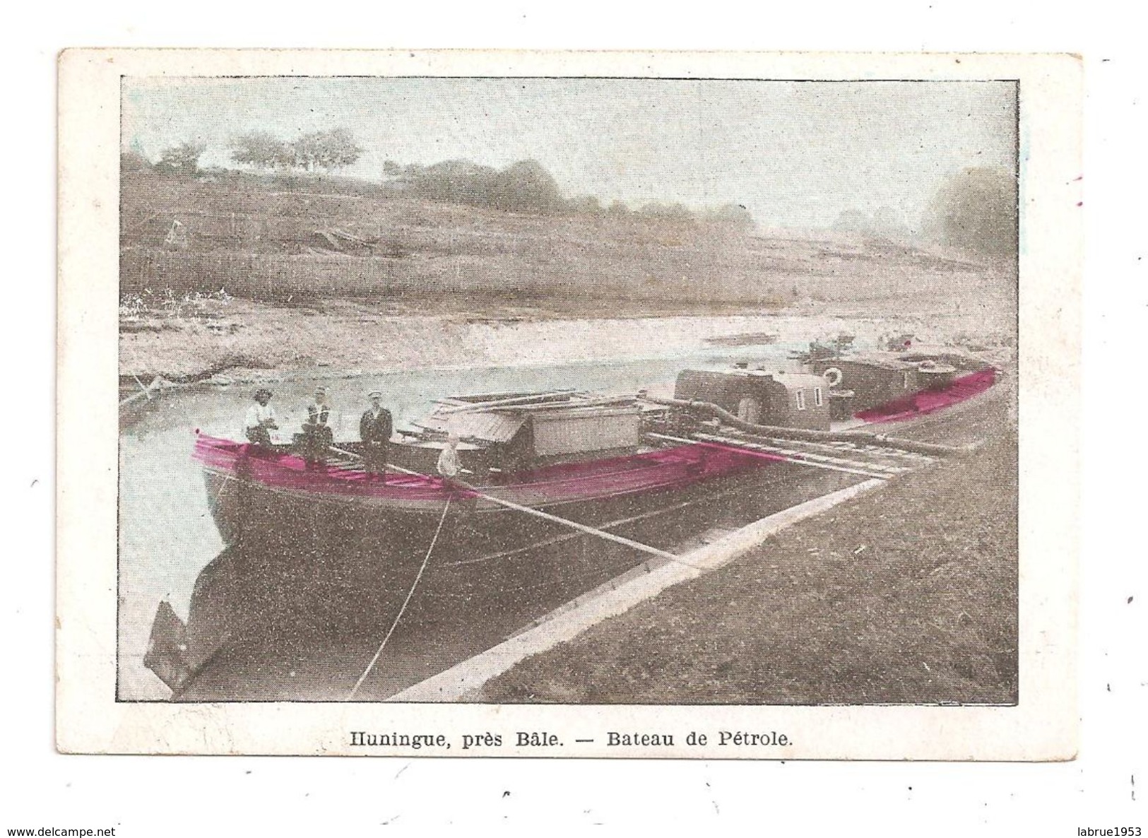 Huningue,près Bale Bateau De Pétrole-Péniche --(C.2640) - Huningue