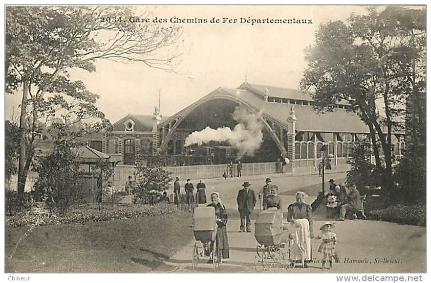 SAINT BRIEUC LA GARE DES CHEMINS DE FER DEPARTEMENTAUX - Saint-Brieuc