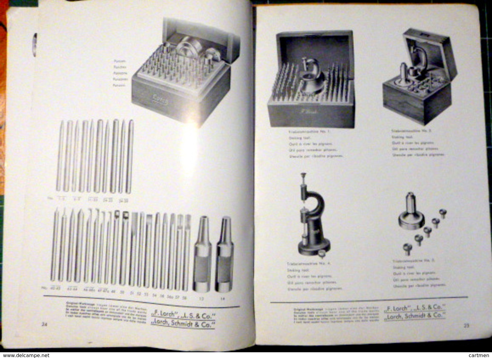 HORLOGERIE CATALOGUE LORCH D'OUTILS DE PRCISION POUR HORLOGERS ET FABRICANTS DE MONTRES TOURS VOLANTS ETC..1920 - Autres & Non Classés