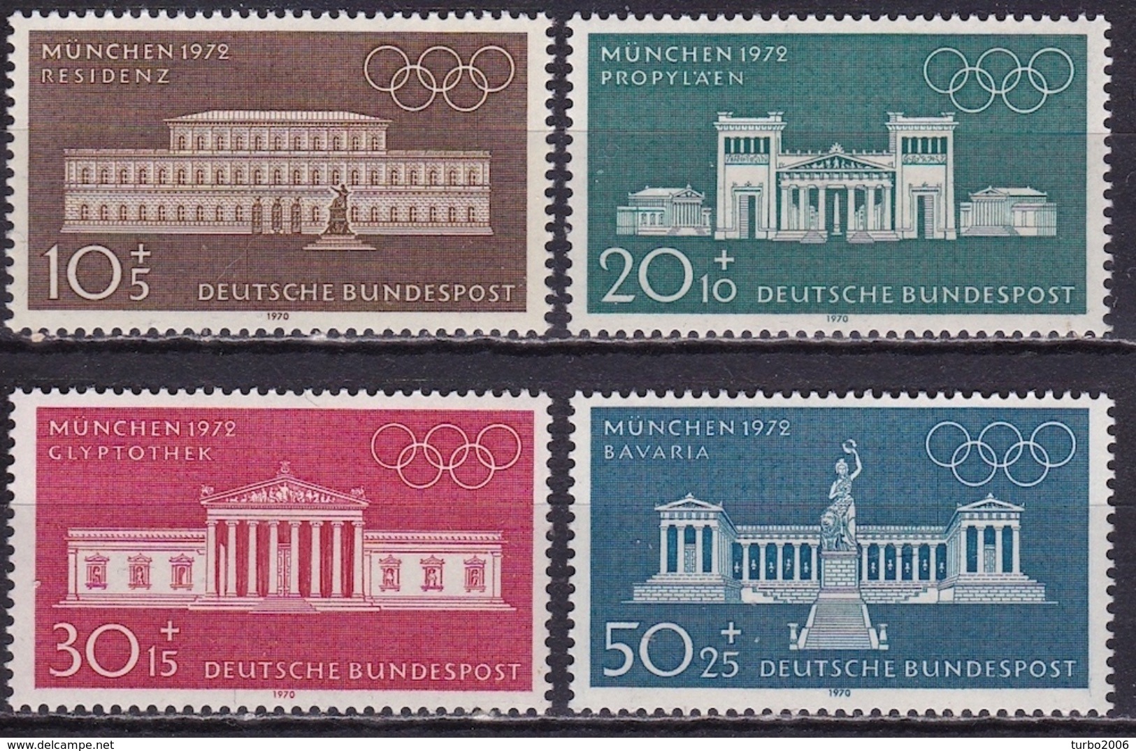 BRD 1970 Olympische Sommerspiele 1972 München Kompletter Satz Michel 624 / 627 Falzlos - Nuevos