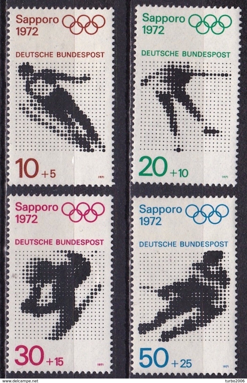 BRD 1972 Olympische Spielen Sapporo Und München Kompletter Satz Mit Falz Michel 680 / 683 - Ongebruikt
