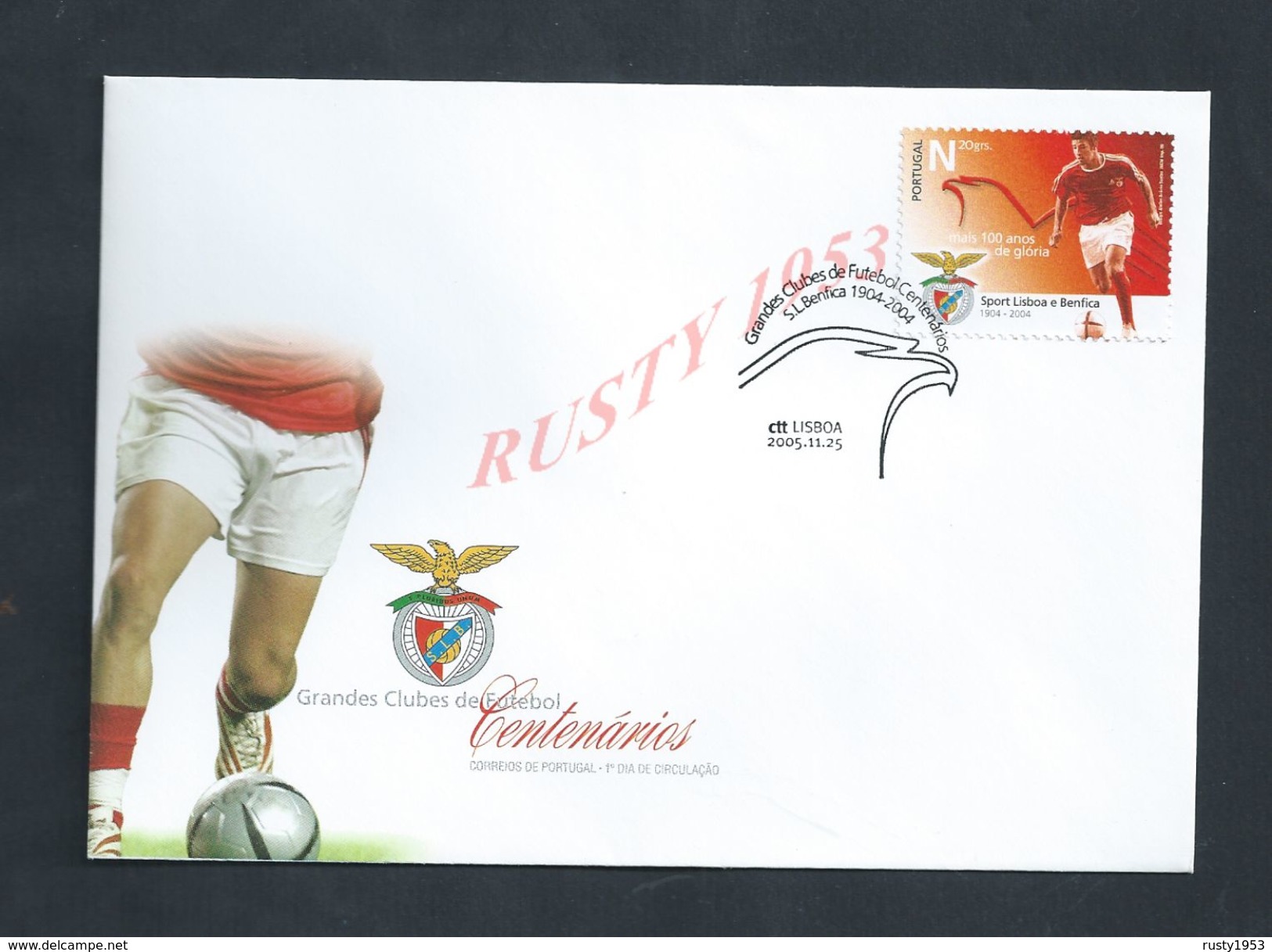 FOOTBALL FOOT LETTRE DU PORTUGAL SUR TIMBRE DU SPORT LISBOA E BENFICA NEUVE : - Lettres & Documents