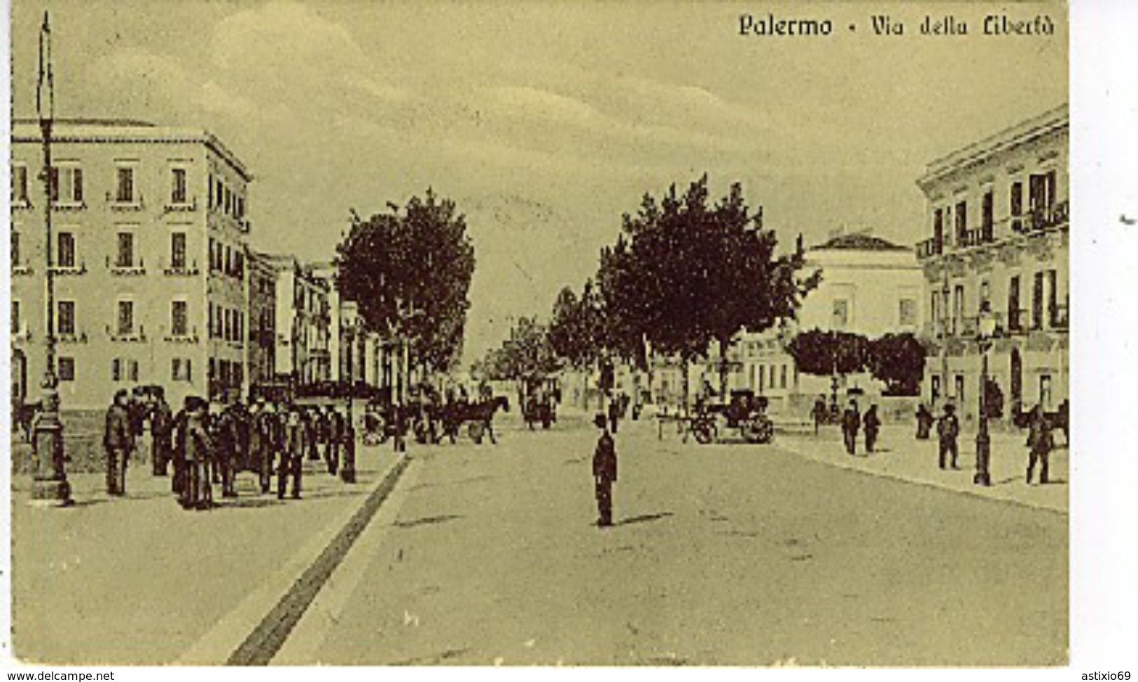 PALERMO VIA DELLA LIBERTÀ  1911 - Palermo