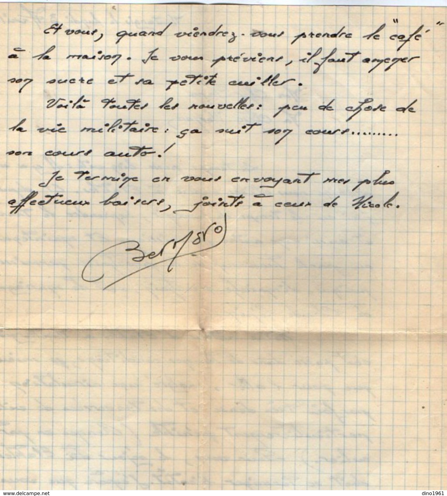 VP11.820 - LAC -  4 Lettres En Franchise Militaire Mr PIERSON à L'Ecole D'Application Des Transmissions à MONTARGIS - Documents