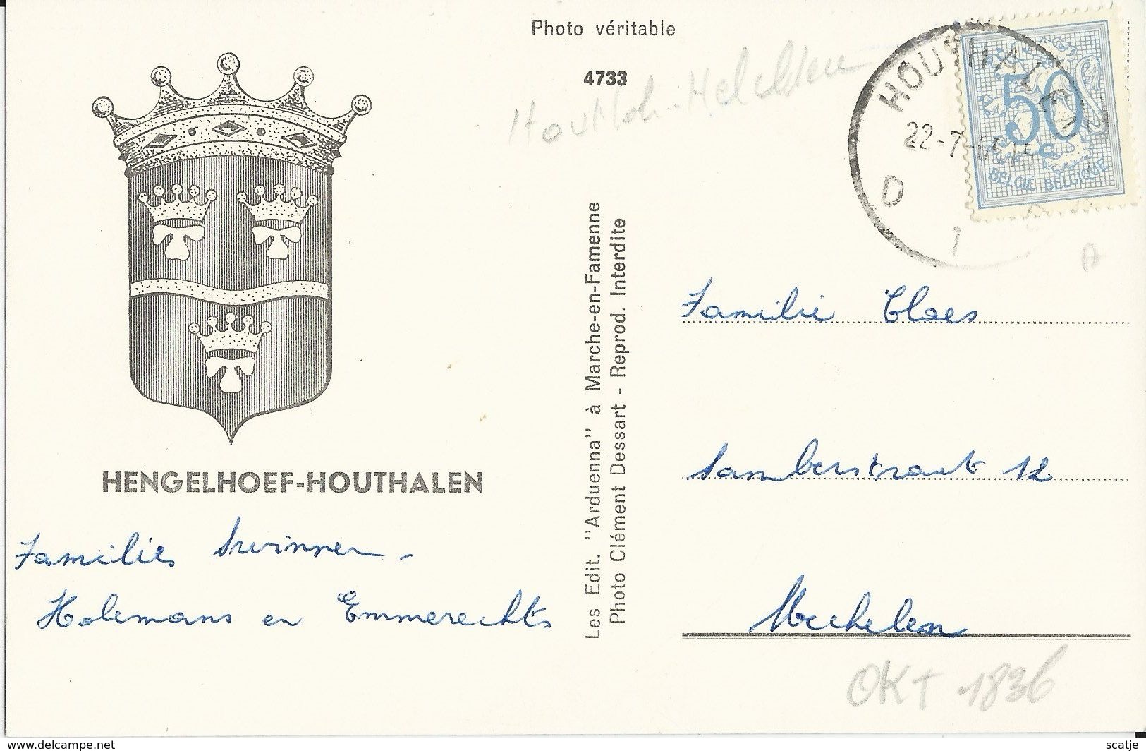 Hengelhoef - Houthalen  -   1965 Naar  Mechelen - Houthalen-Helchteren