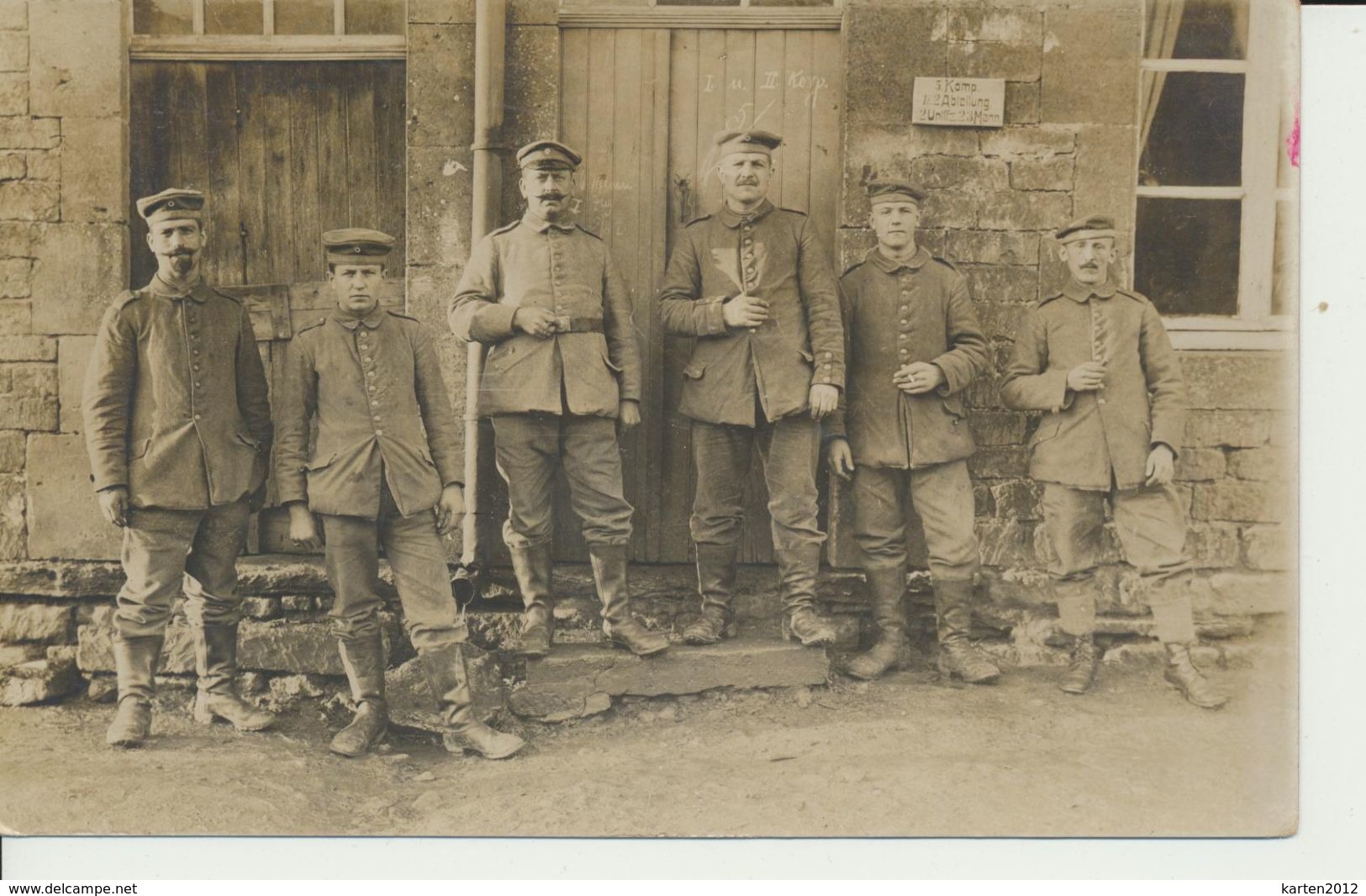 AK "Gruppe V. Quartier" - Guerre 1914-18
