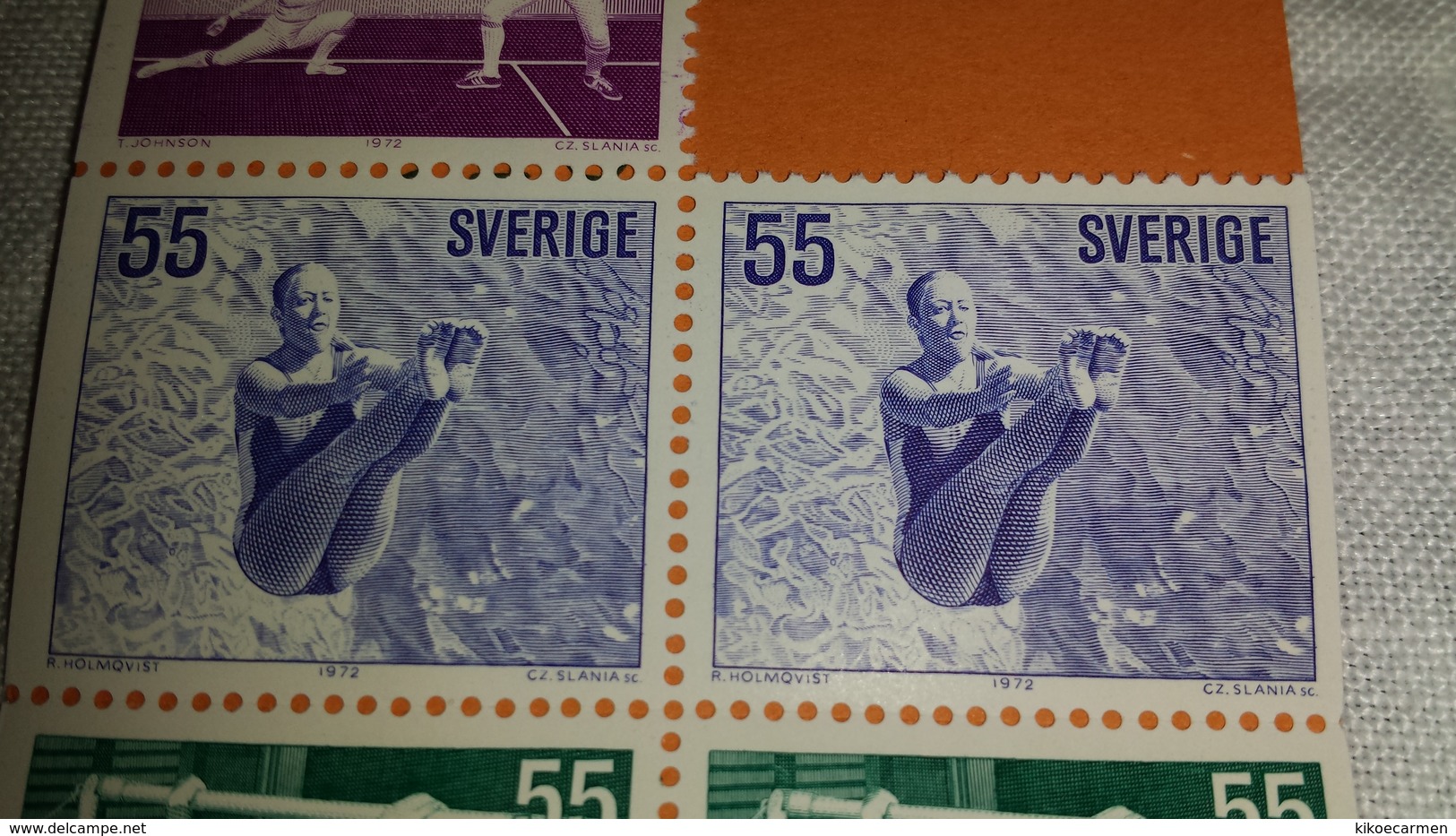 2stamps Sweden Sverige 1972 Sport Olympic Olympics Games Game Mnh ** From Mini Sheet Ms - Ungebraucht